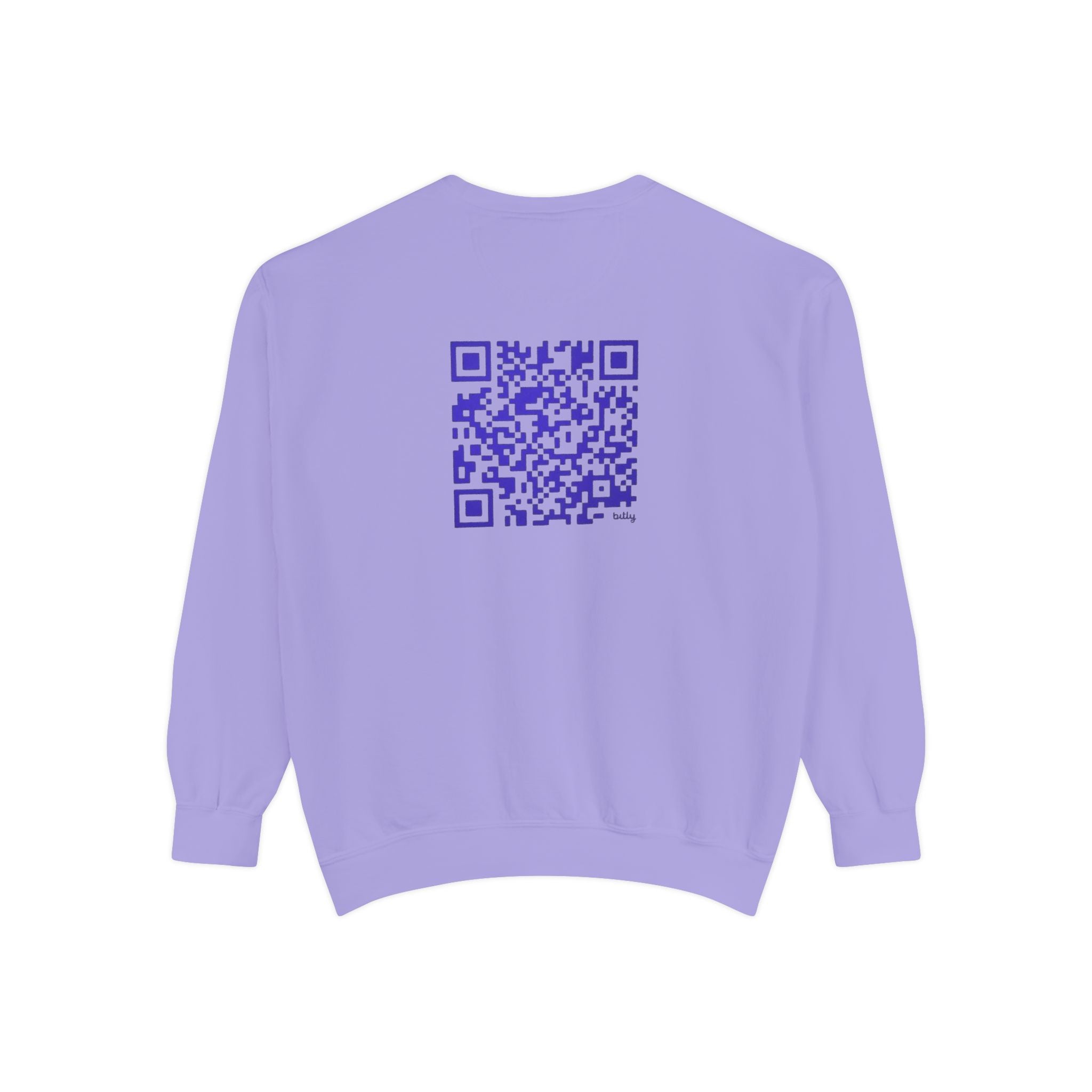 Unisex Garment-Sweatshirt - "Divine Grace" Design with QR Code - Perfect for Casual Wear and Spiritual Gatherings