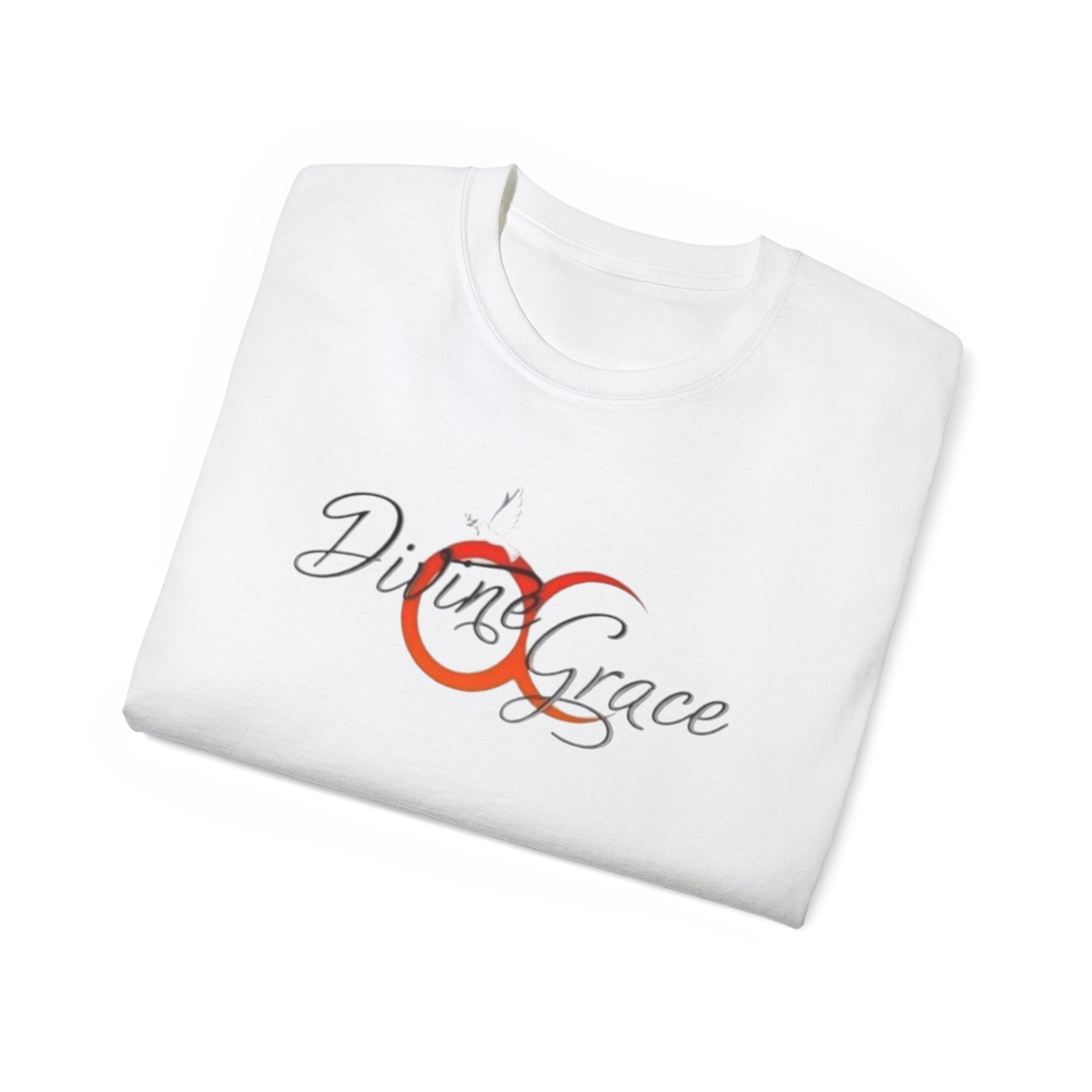 Divine Grace Unisex Ultra Cotton Tee - Inspirational Quote Tee with QR Code