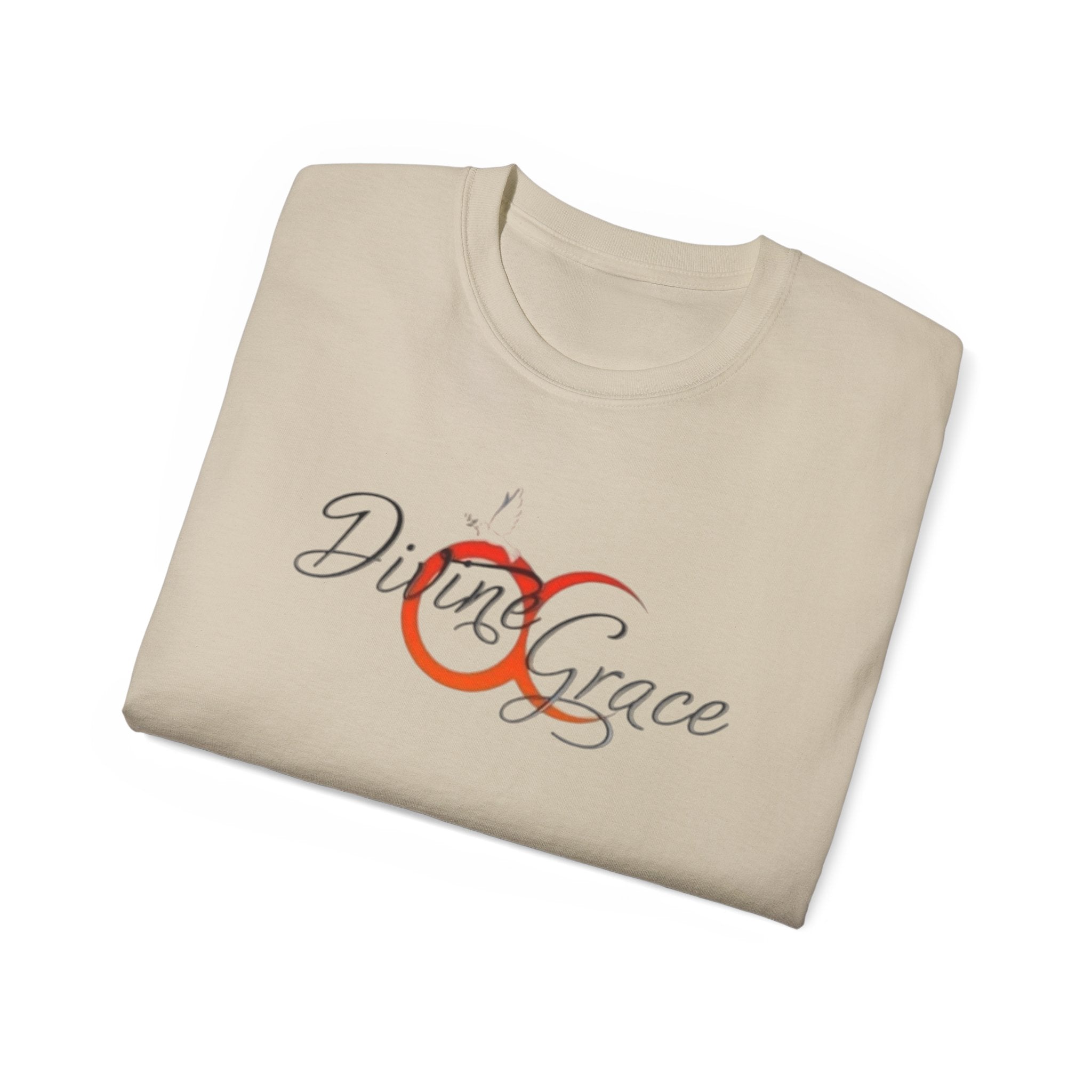 Divine Grace Unisex Ultra Cotton Tee - Inspirational Quote Tee with QR Code