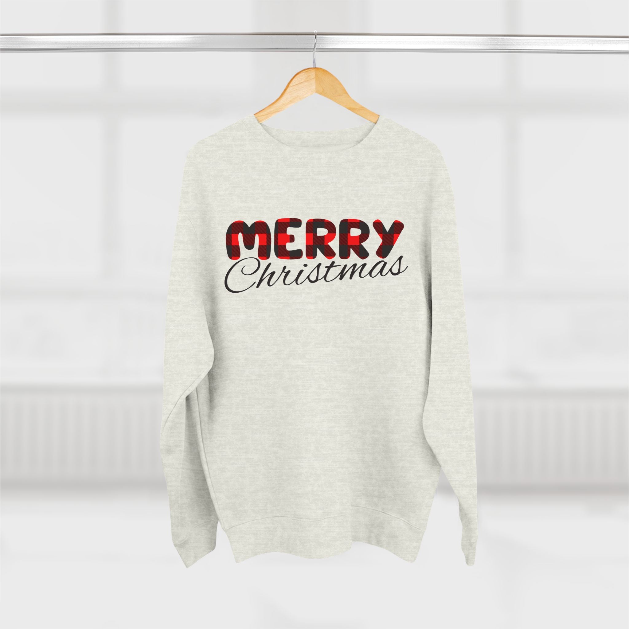 Merry Christmas- Cowhide Crewneck Sweatshirt