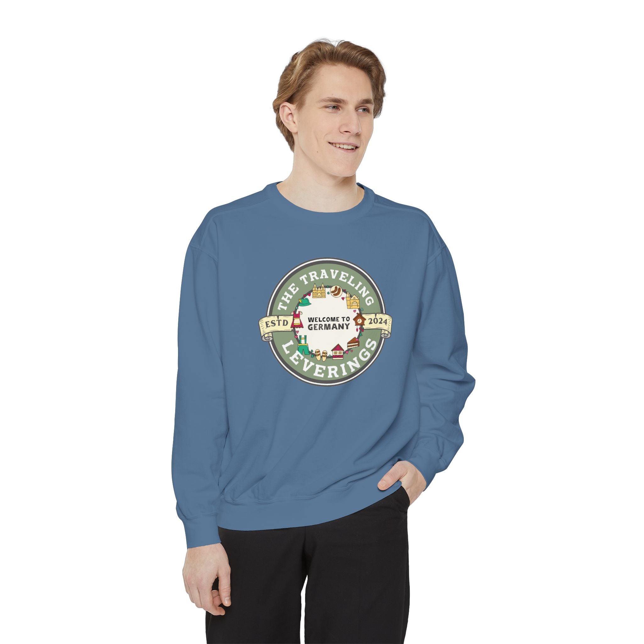 Customized Unisex Garment-Dyed Sweatshirt
