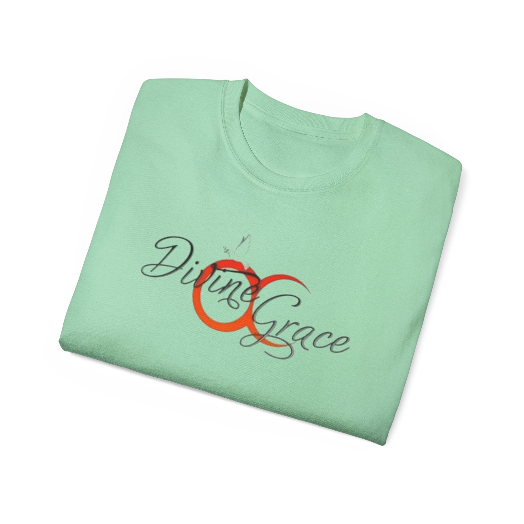 Divine Grace Unisex Ultra Cotton Tee - Inspirational Quote Tee with QR Code