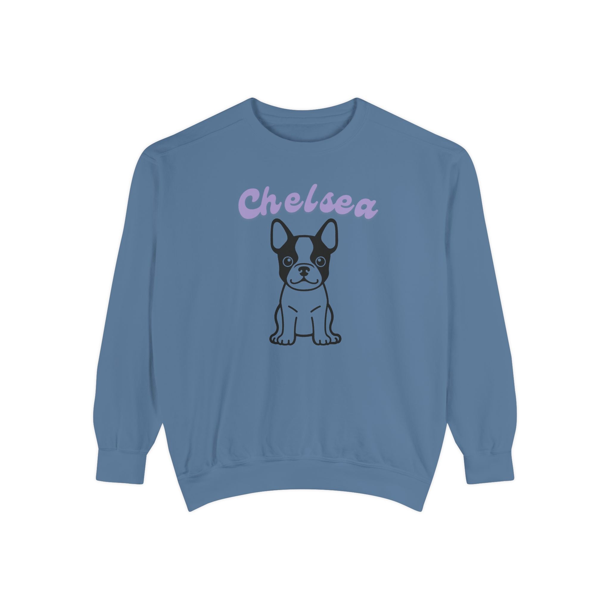 Customized Boston Terrier Unisex Garment-Dyed Sweatshirt