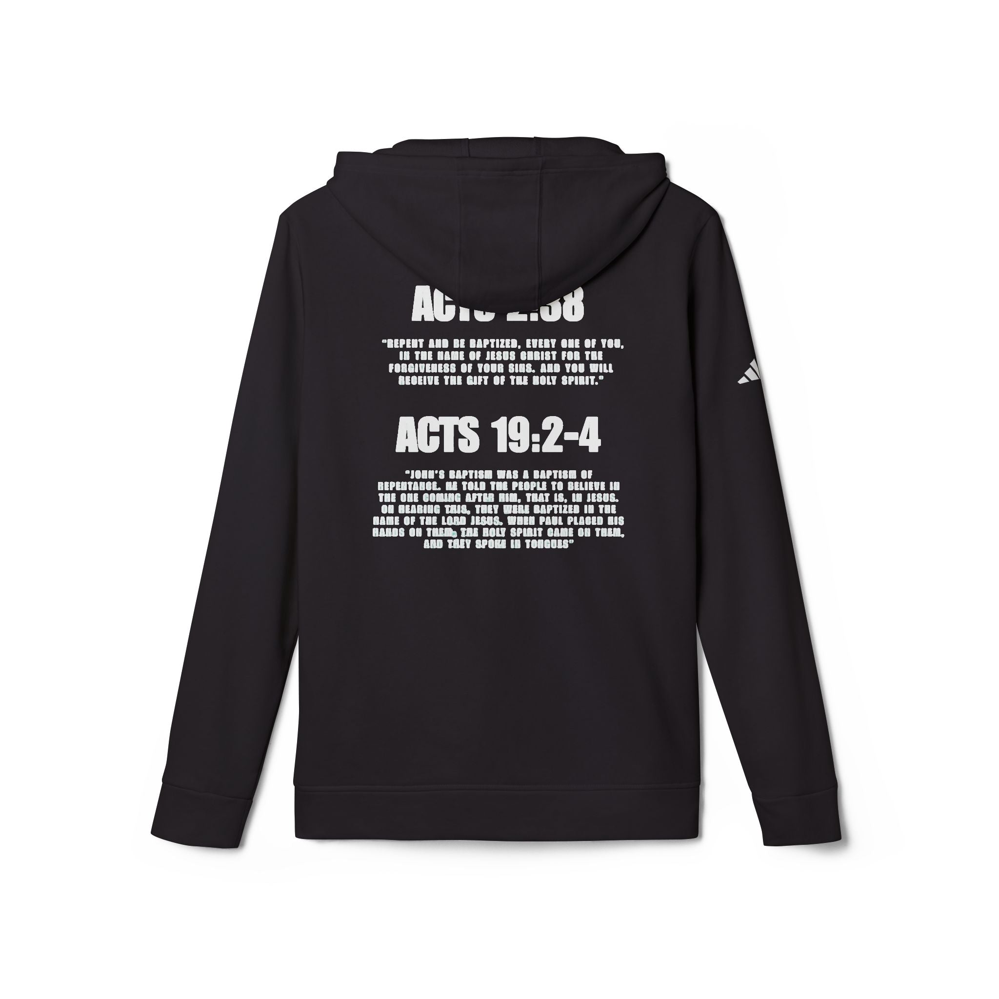 Acts 2:38 adidas Unisex Fleece Hoodie