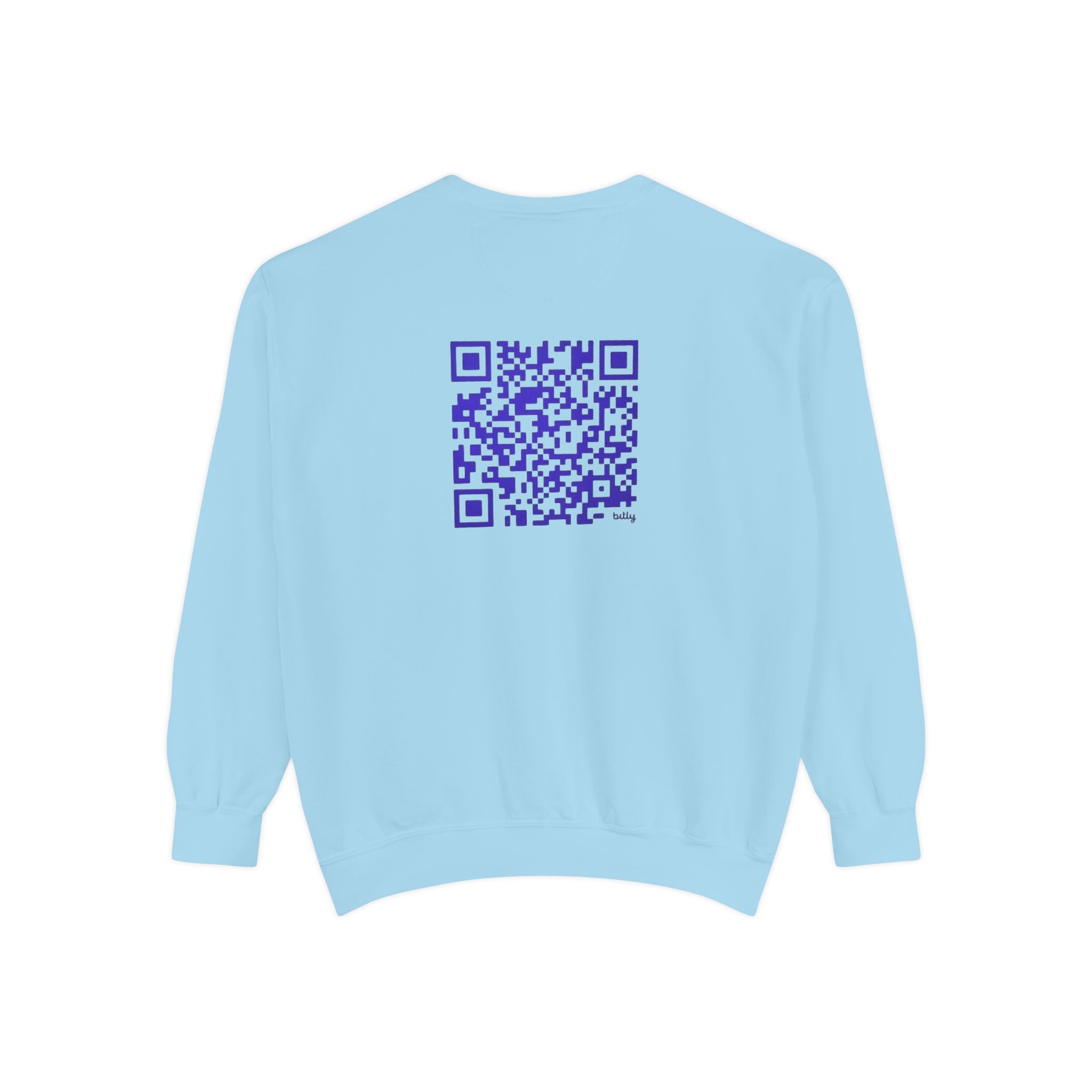 Unisex Garment-Sweatshirt - "Divine Grace" Design with QR Code - Perfect for Casual Wear and Spiritual Gatherings