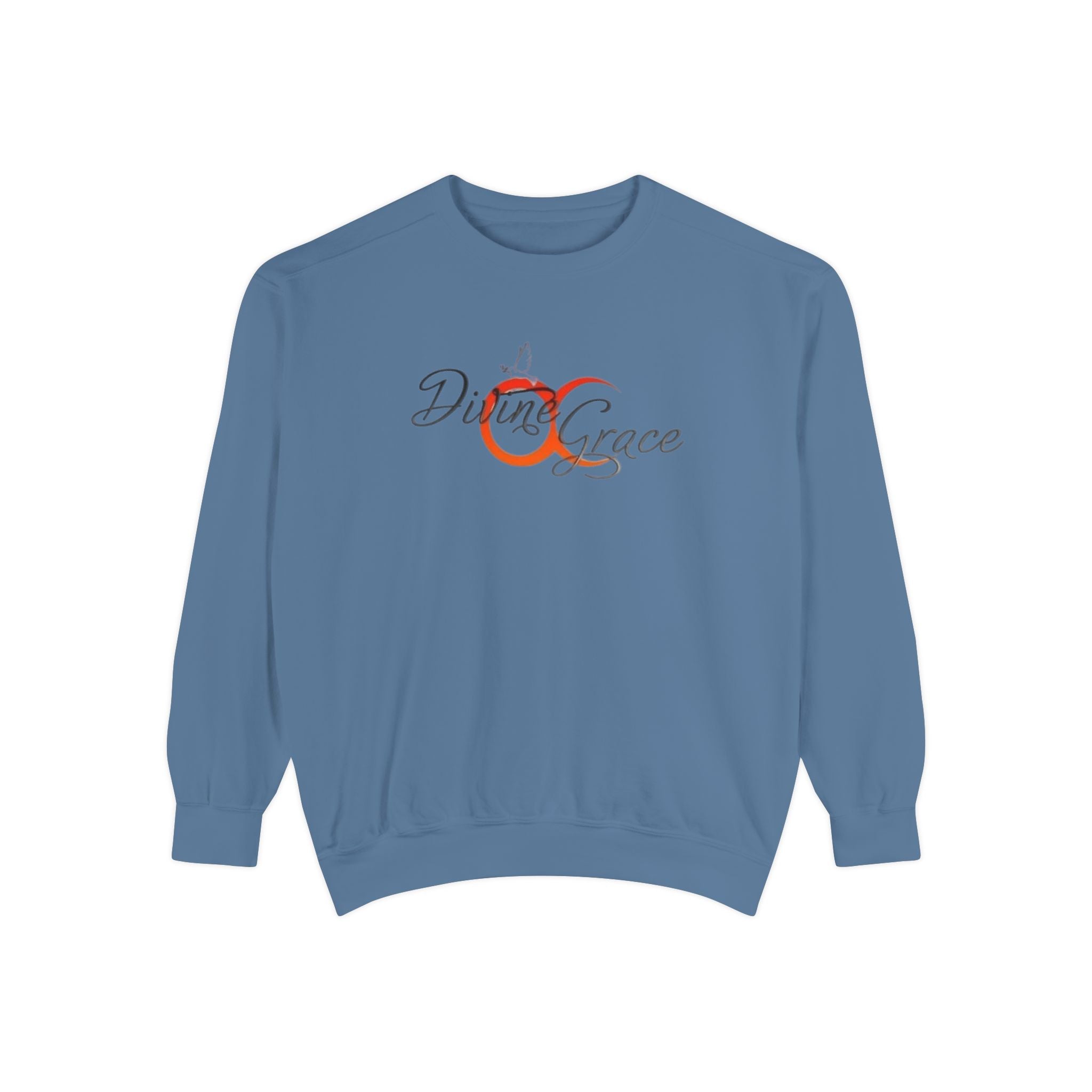 Unisex Garment-Sweatshirt - "Divine Grace" Design with QR Code - Perfect for Casual Wear and Spiritual Gatherings