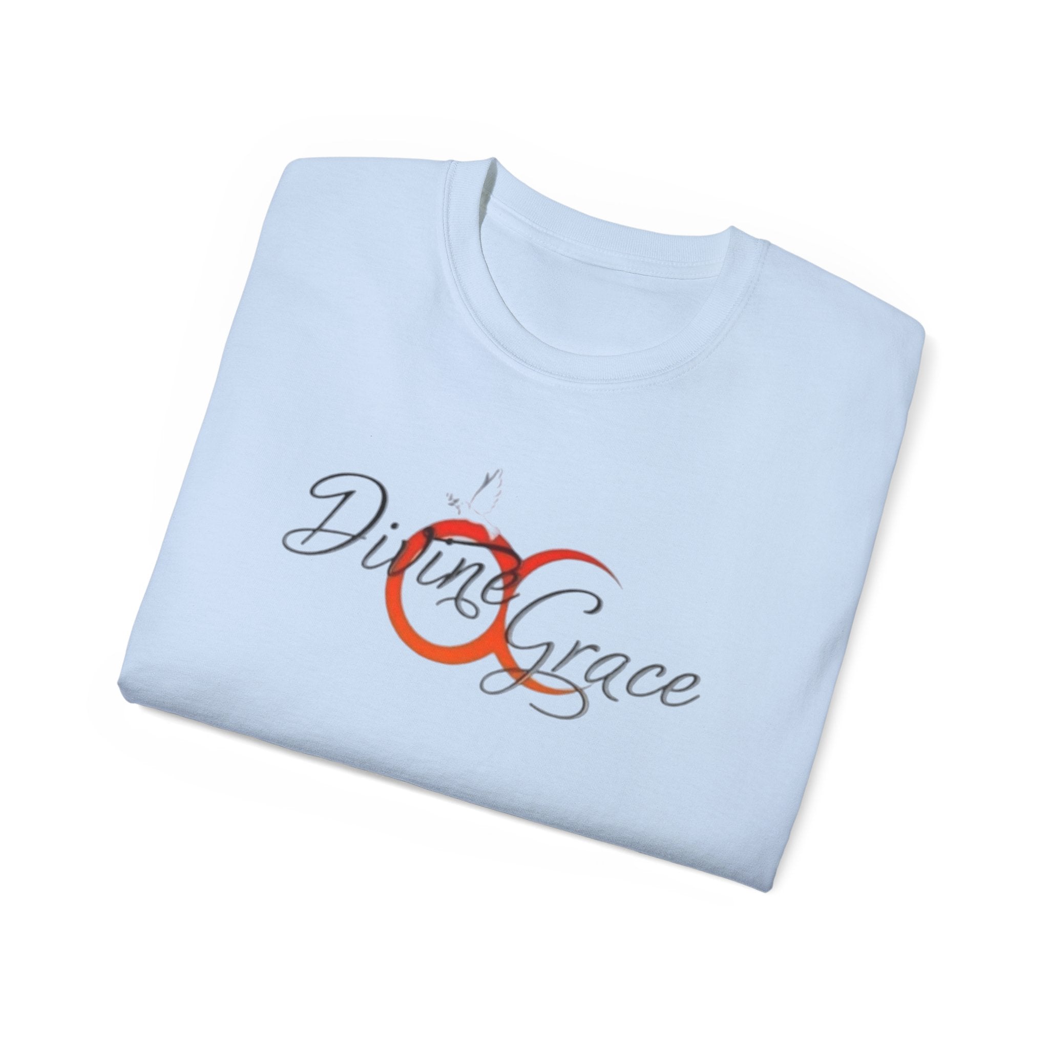 Divine Grace Unisex Ultra Cotton Tee - Inspirational Quote Tee with QR Code
