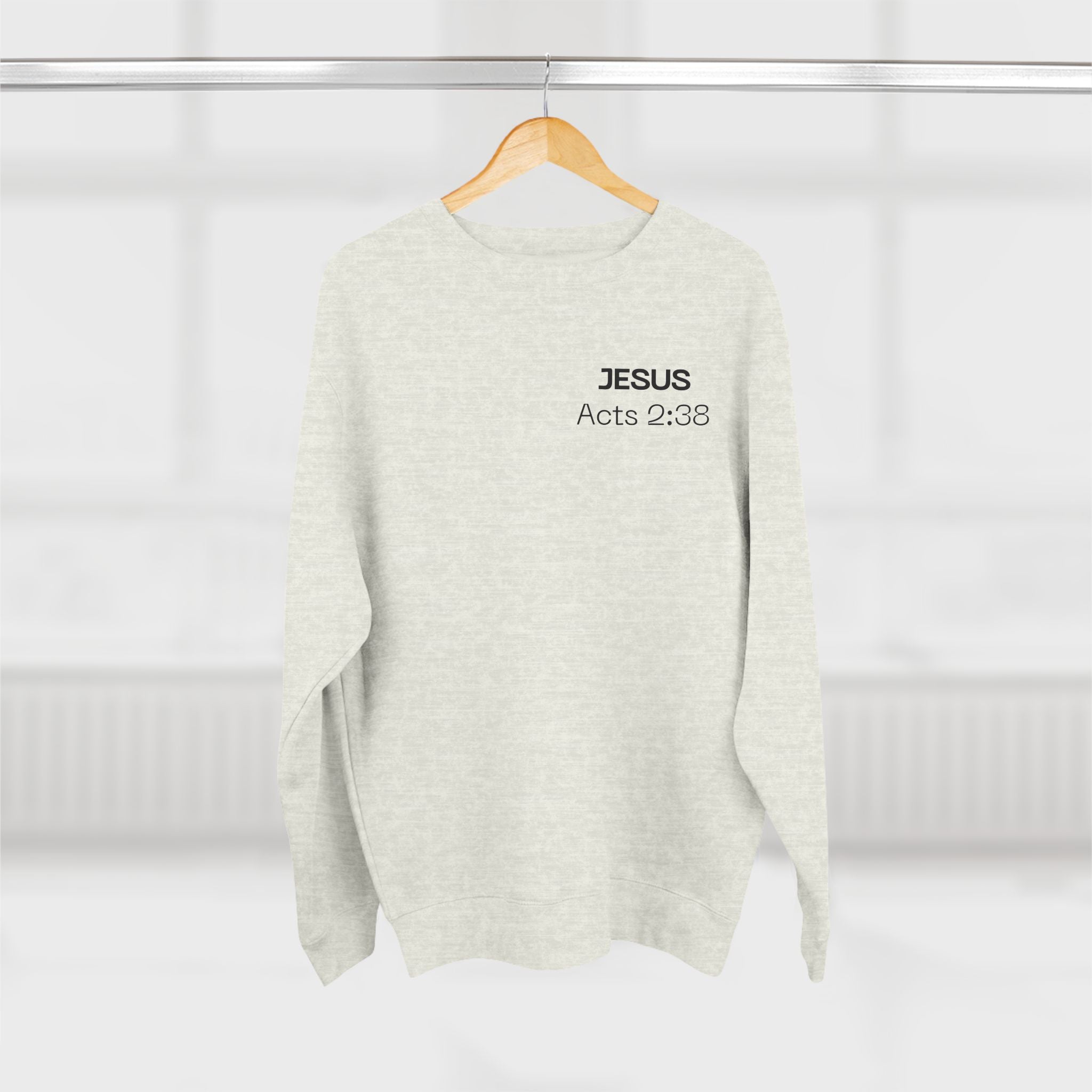 Jesus answers prayers Crewneck Sweatshirt