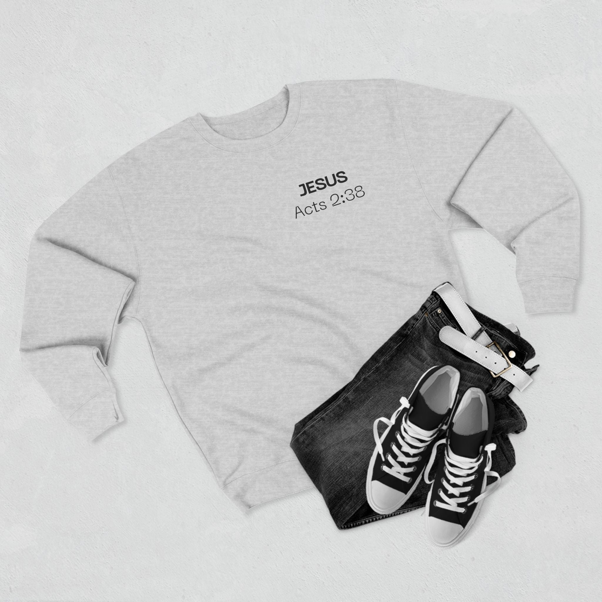 Jesus answers prayers Crewneck Sweatshirt
