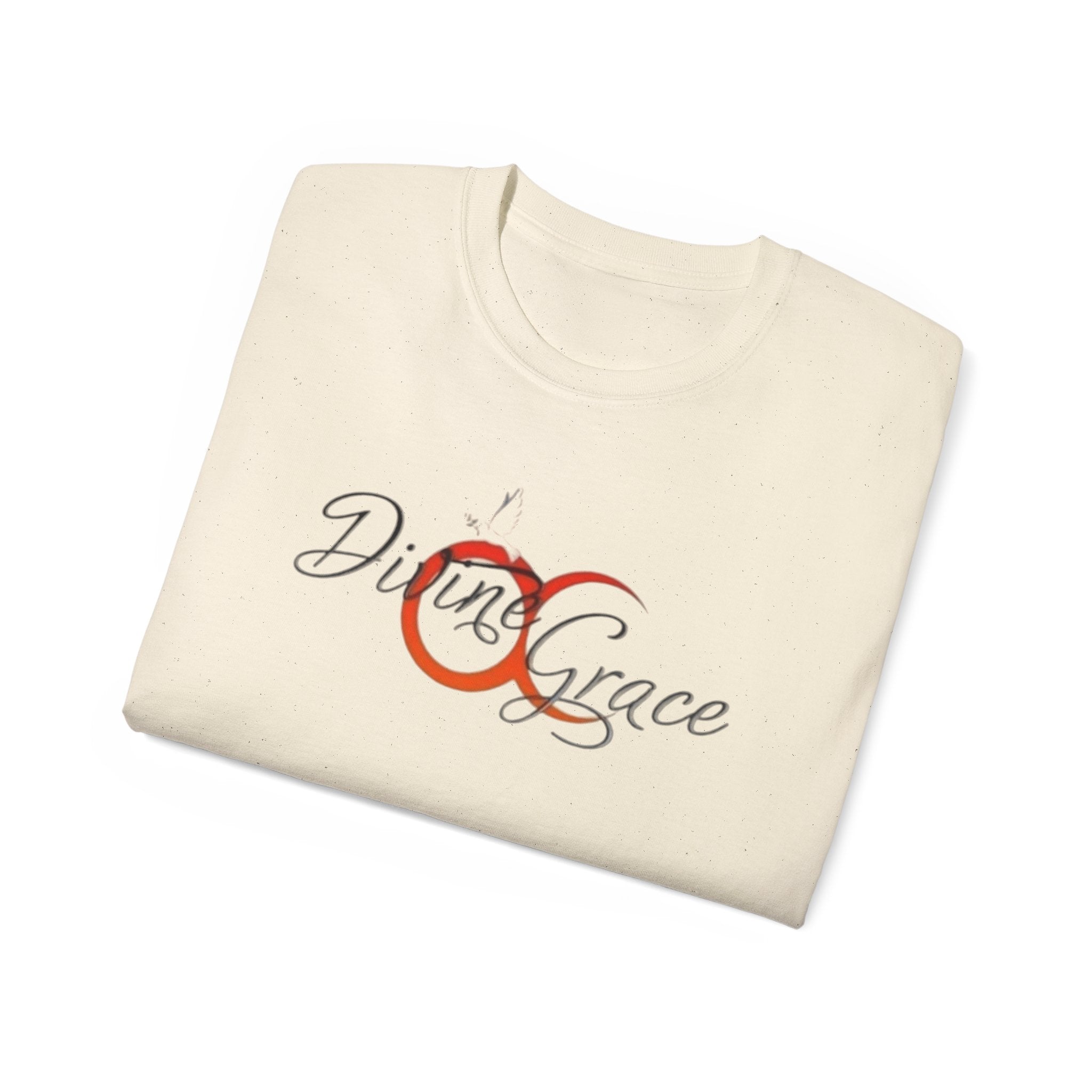 Divine Grace Unisex Ultra Cotton Tee - Inspirational Quote Tee with QR Code
