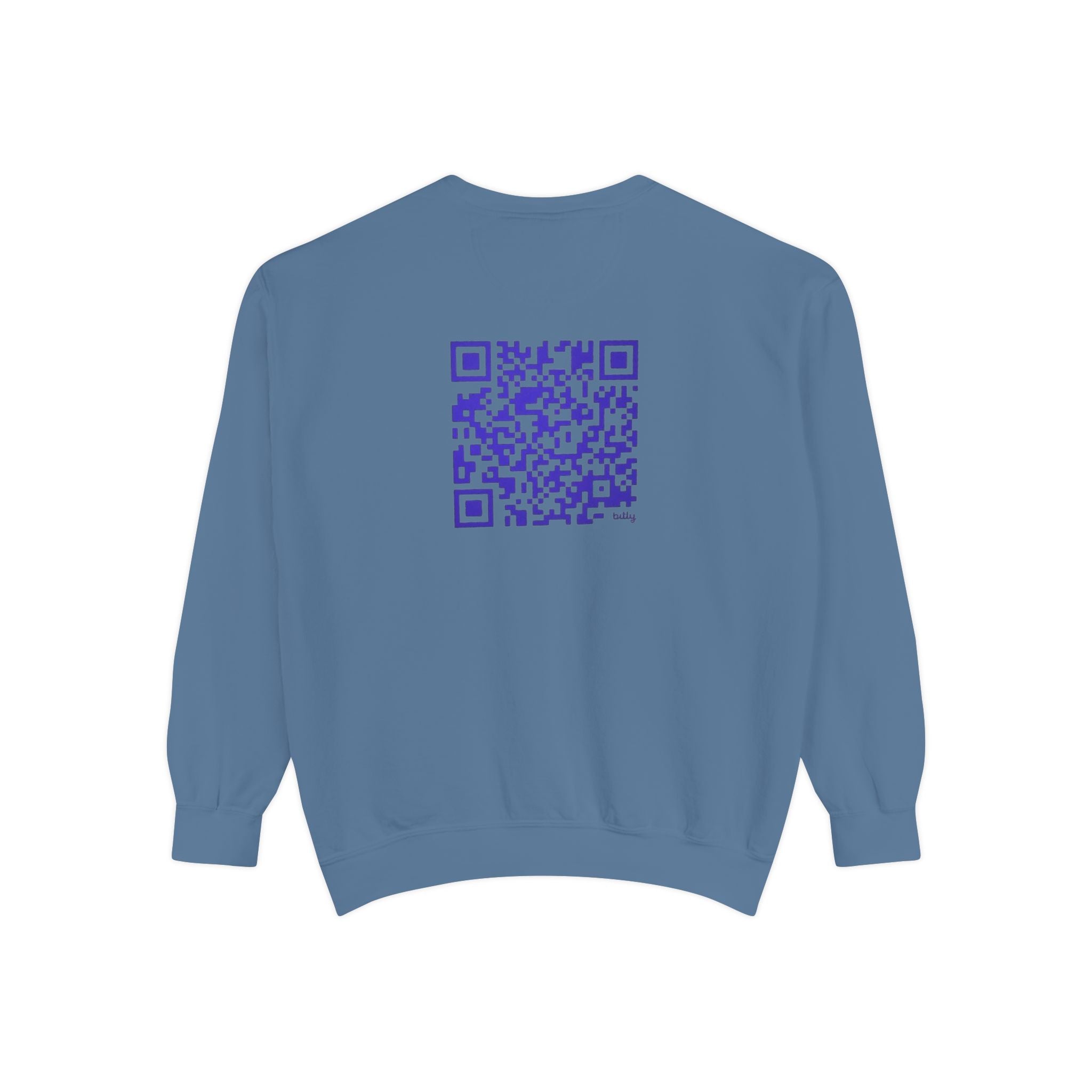 Unisex Garment-Sweatshirt - "Divine Grace" Design with QR Code - Perfect for Casual Wear and Spiritual Gatherings