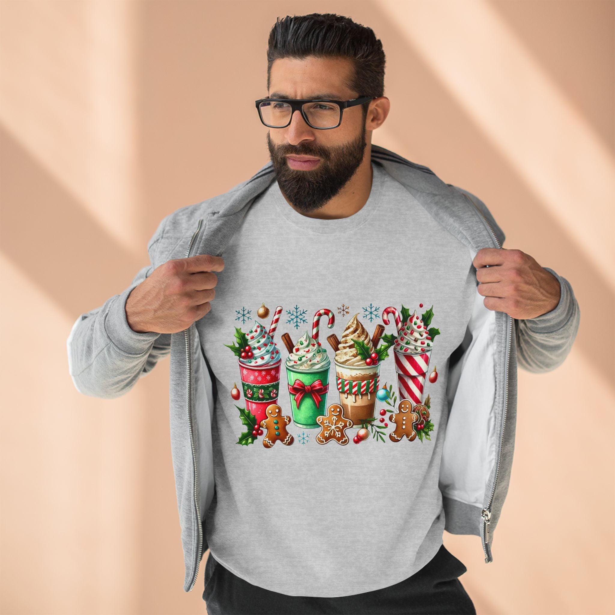 Coffee and Gingerbread Crewneck Sweatshirt- Unisex