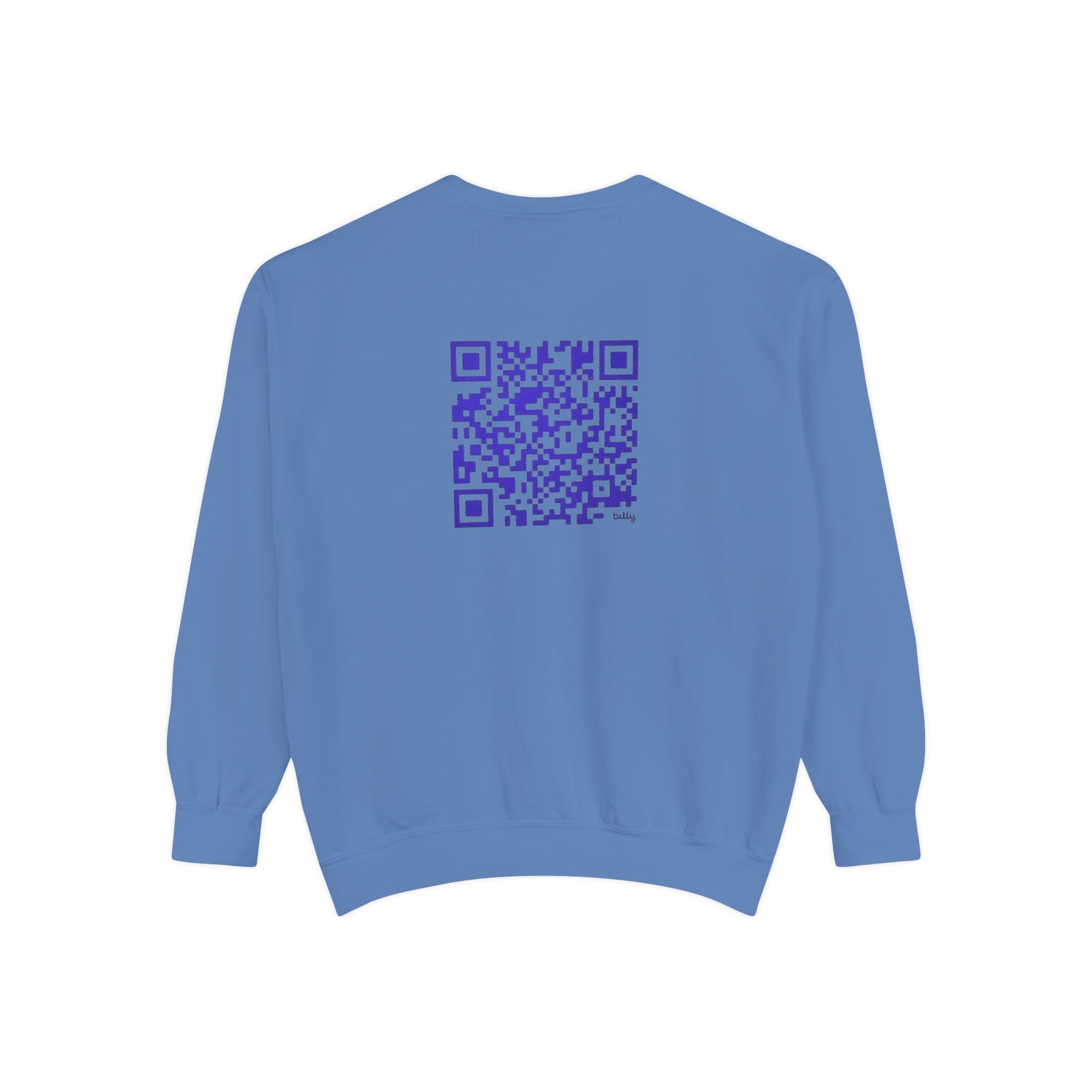 Unisex Garment-Sweatshirt - "Divine Grace" Design with QR Code - Perfect for Casual Wear and Spiritual Gatherings