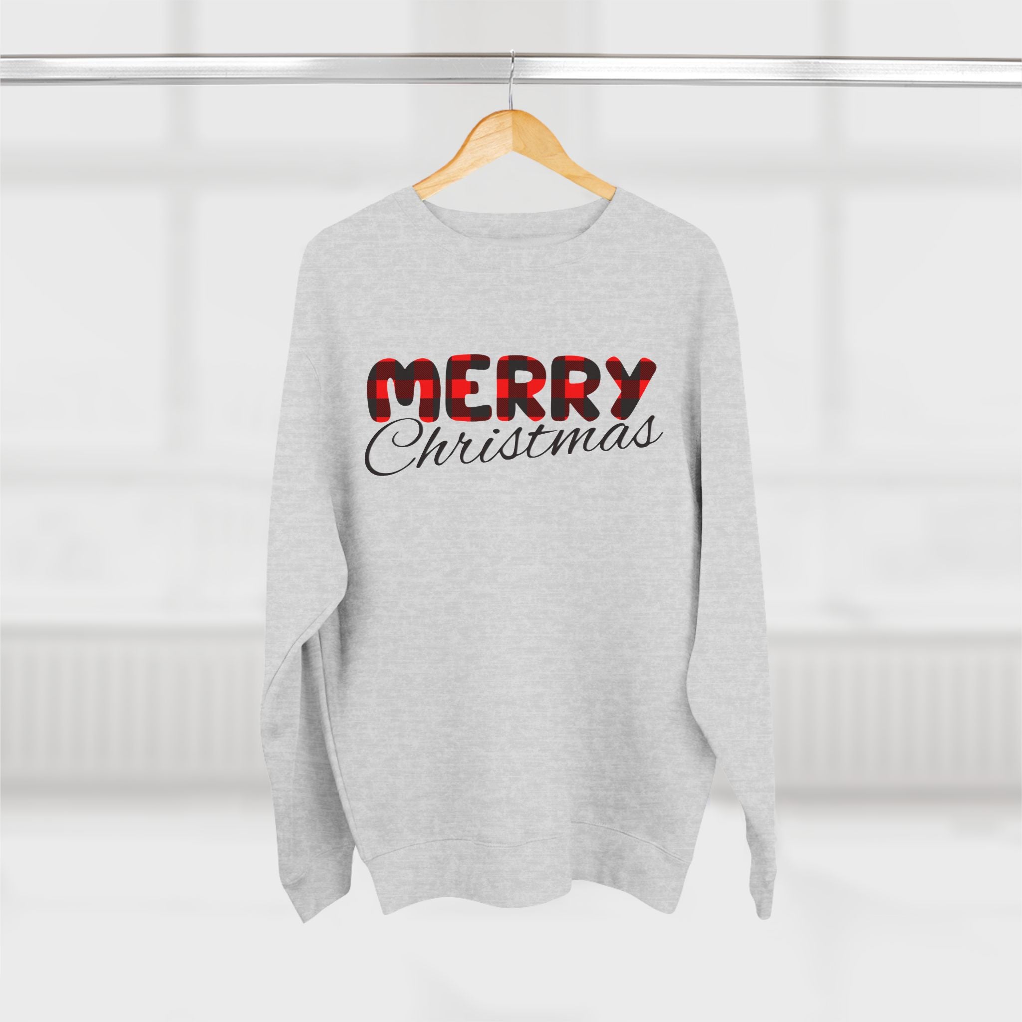 Merry Christmas- Cowhide Crewneck Sweatshirt