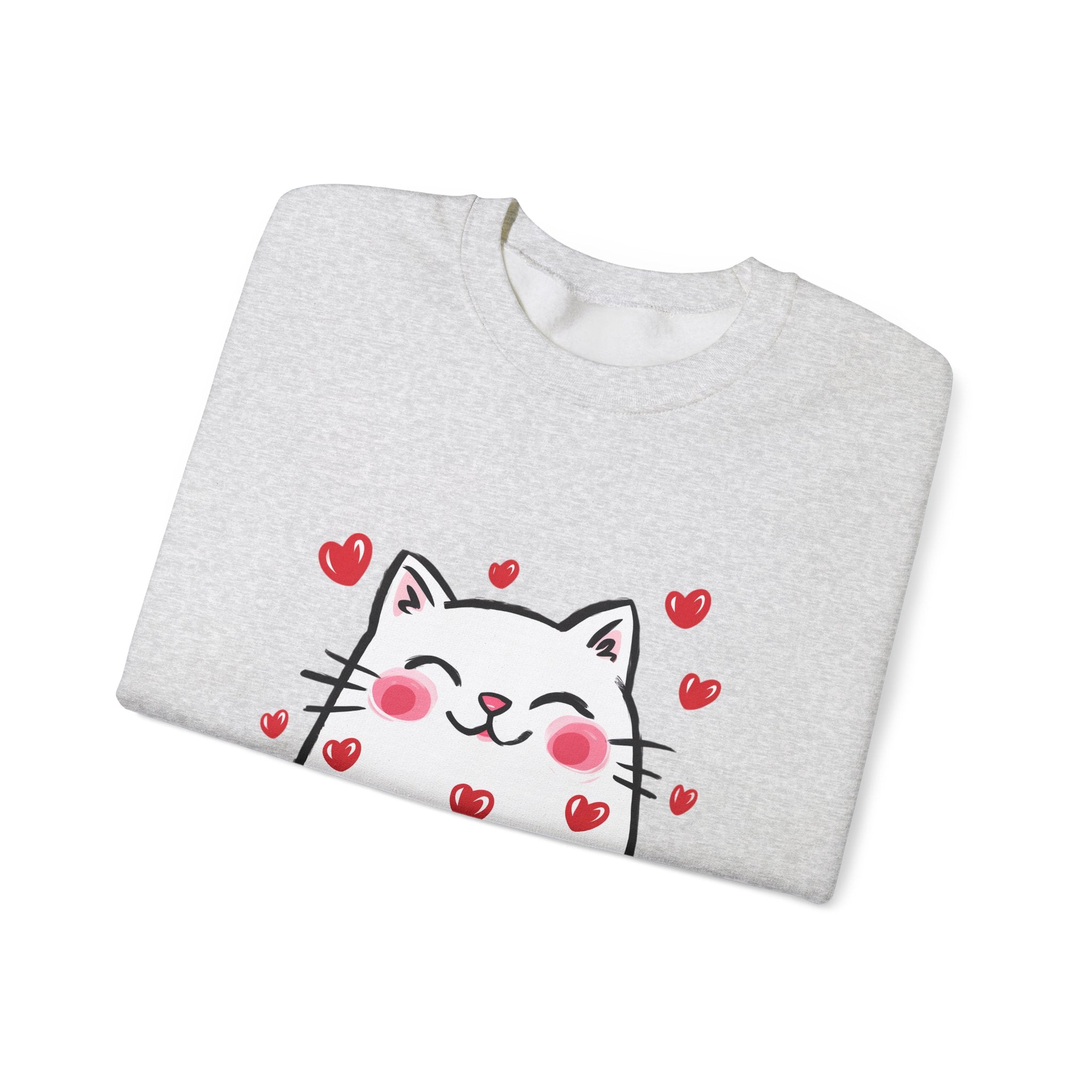 Cats Hearts Sweatshirt Unisex