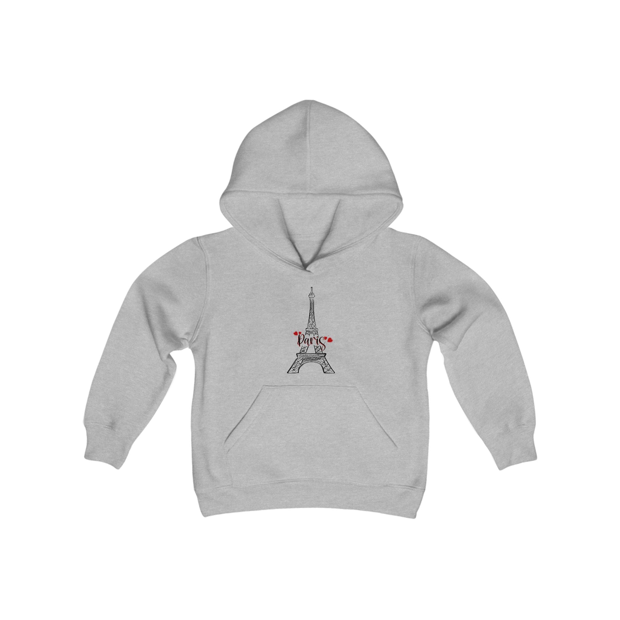 Paris Heavy Blend Hooded Youth Sweatshirt
