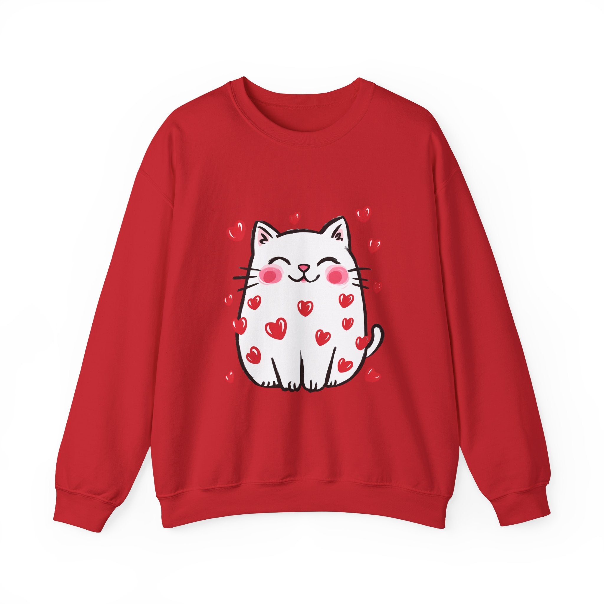Cats Hearts Sweatshirt Unisex
