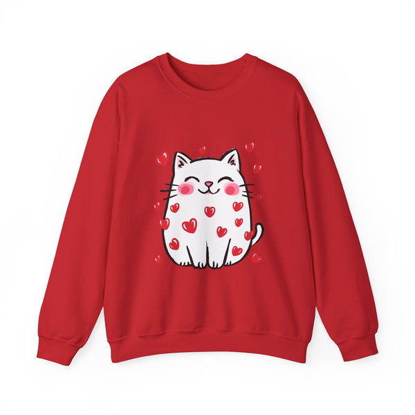 Cats Hearts Sweatshirt Unisex