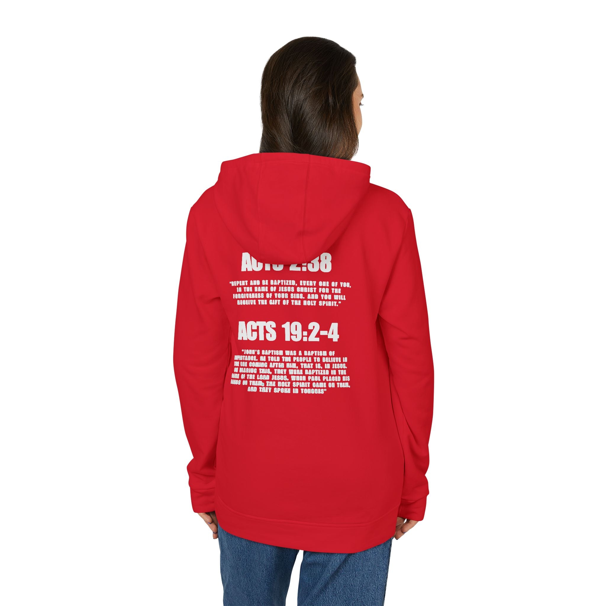 Acts 2:38 adidas Unisex Fleece Hoodie
