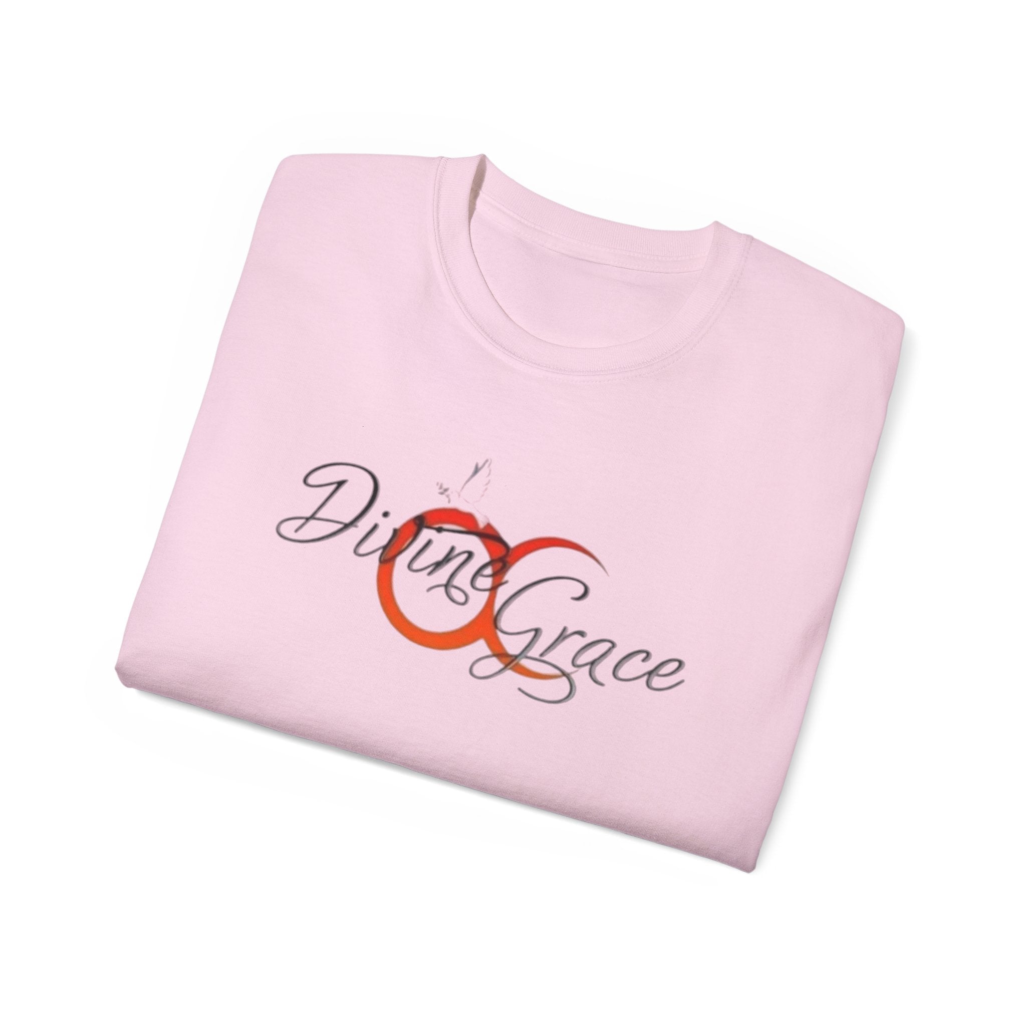Divine Grace Unisex Ultra Cotton Tee - Inspirational Quote Tee with QR Code