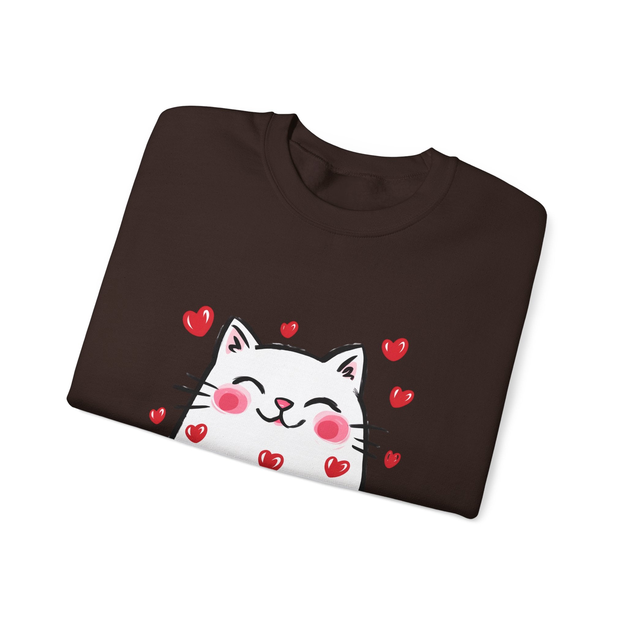 Cats Hearts Sweatshirt Unisex
