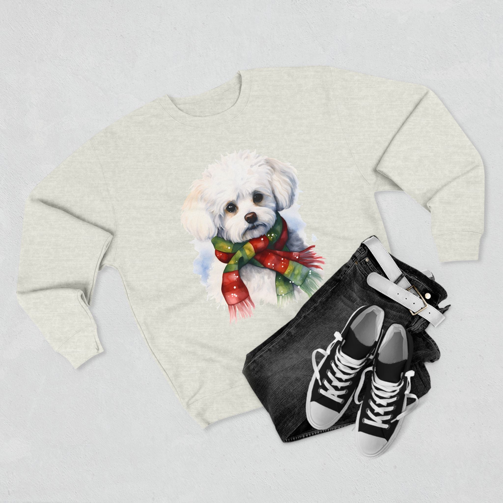 Bichon Crewneck Sweatshirt- Unisex