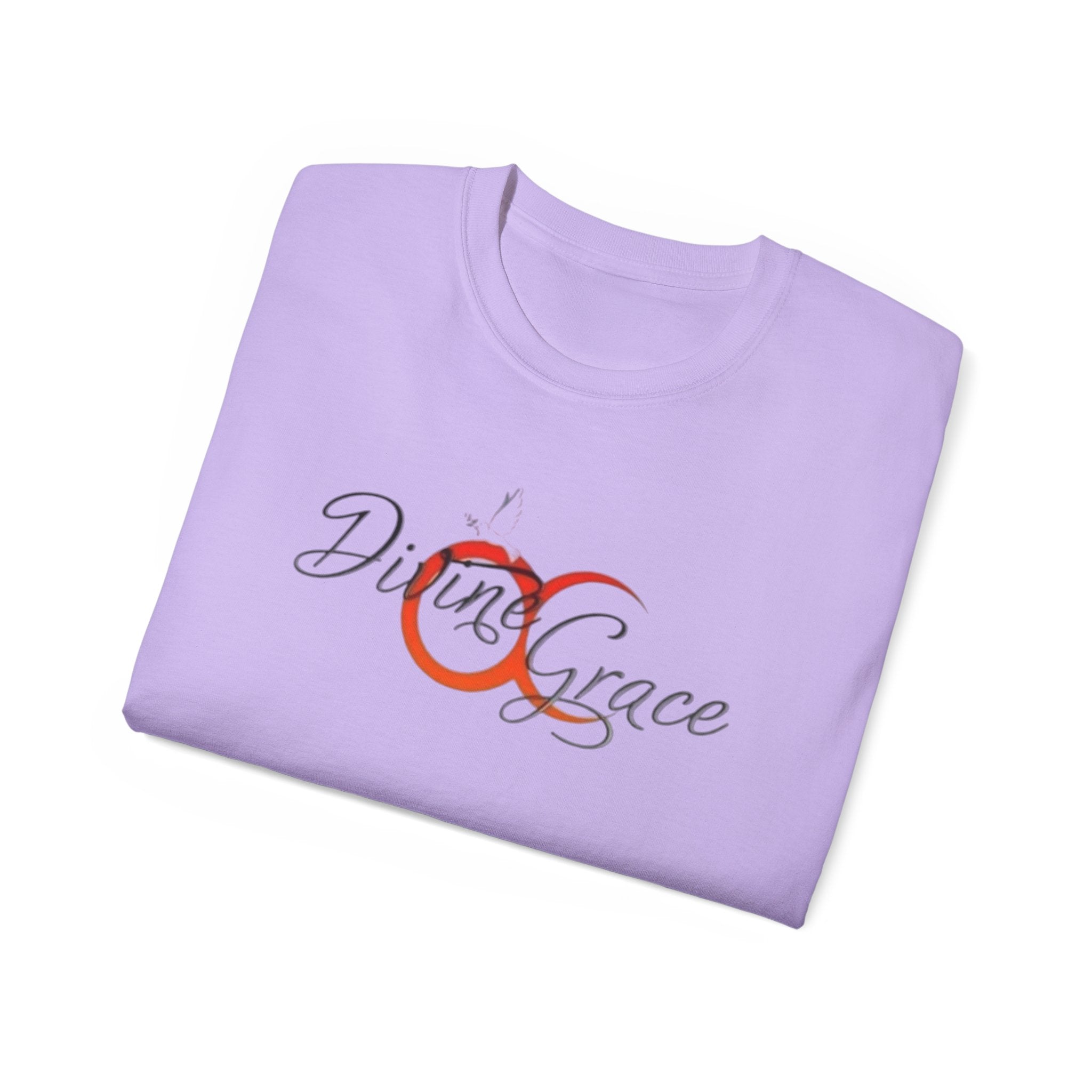 Divine Grace Unisex Ultra Cotton Tee - Inspirational Quote Tee with QR Code
