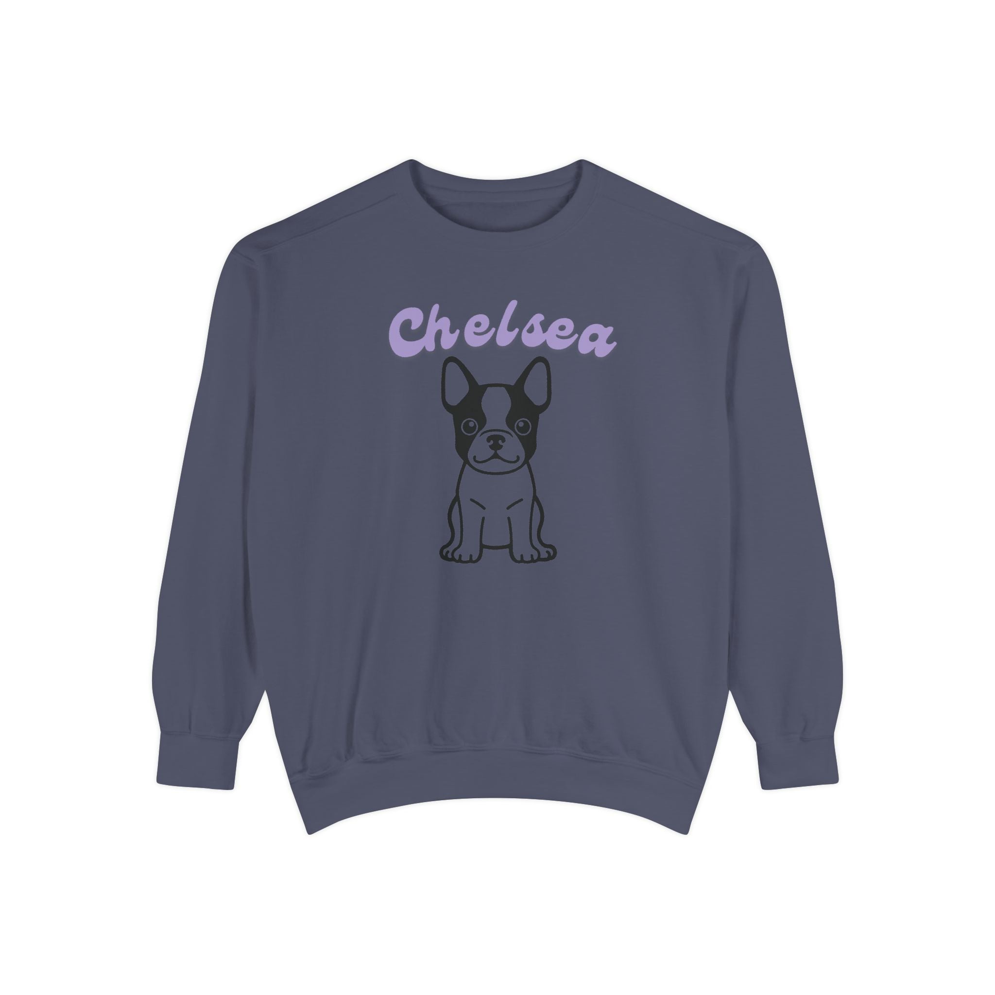 Customized Boston Terrier Unisex Garment-Dyed Sweatshirt