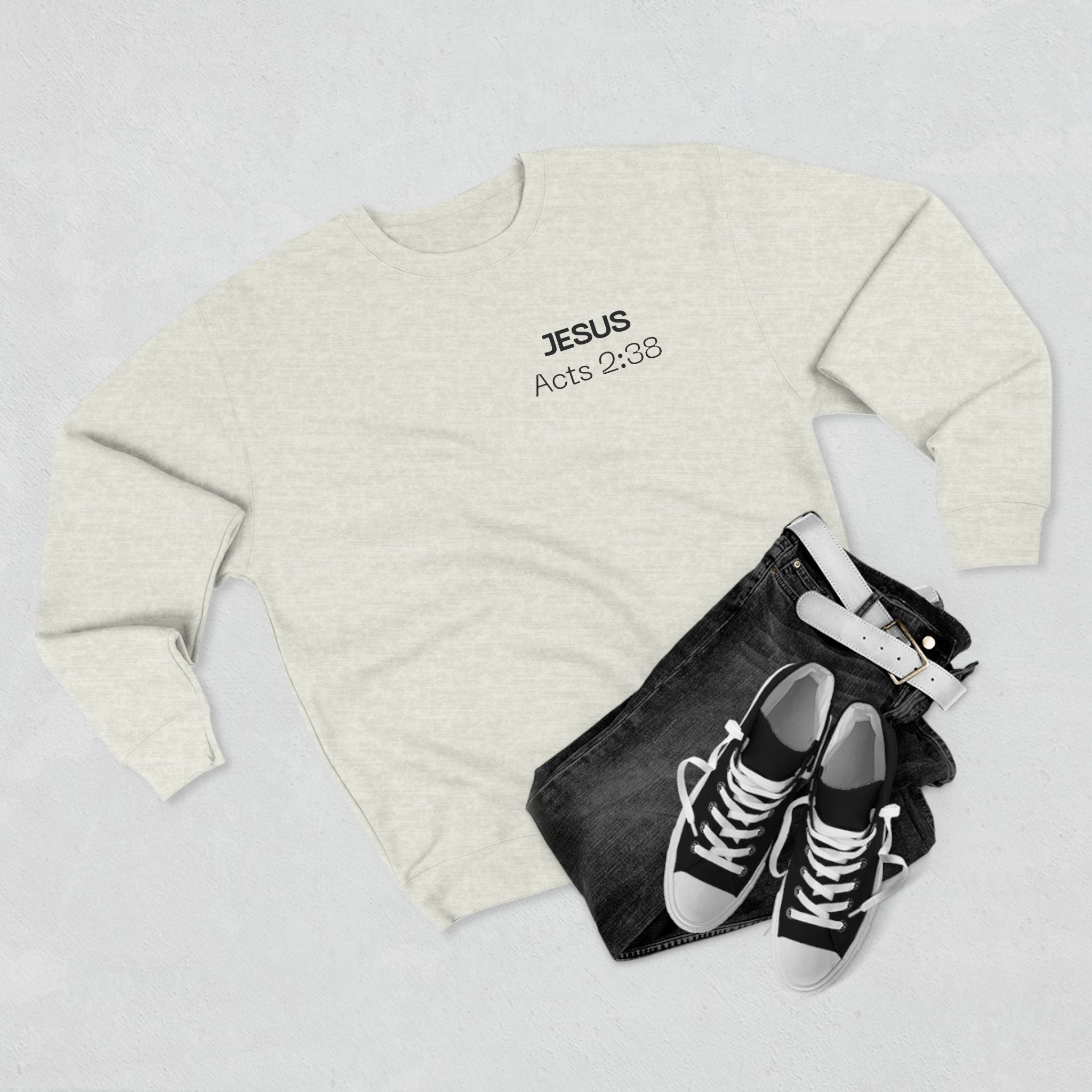 Jesus answers prayers Crewneck Sweatshirt