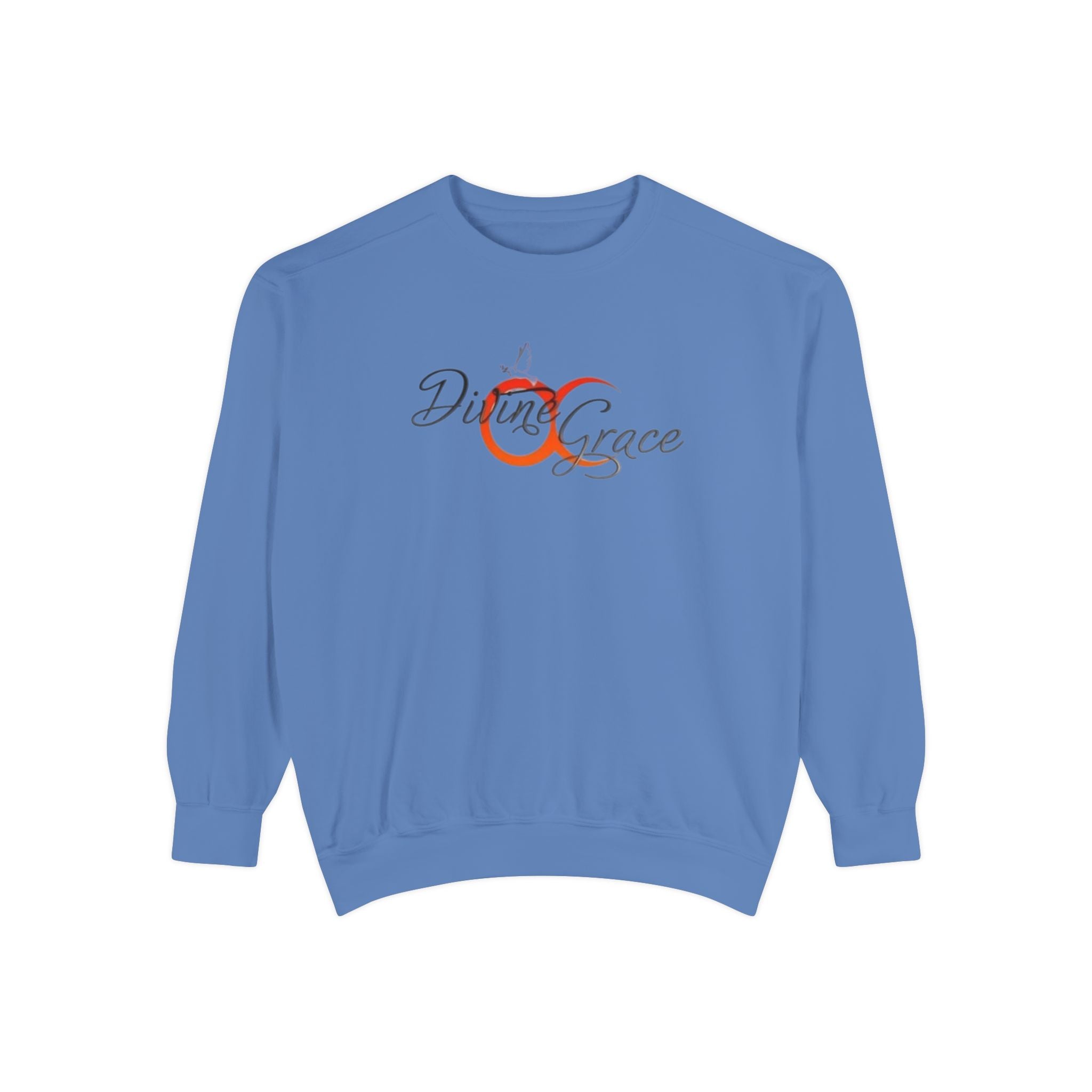 Unisex Garment-Sweatshirt - "Divine Grace" Design with QR Code - Perfect for Casual Wear and Spiritual Gatherings