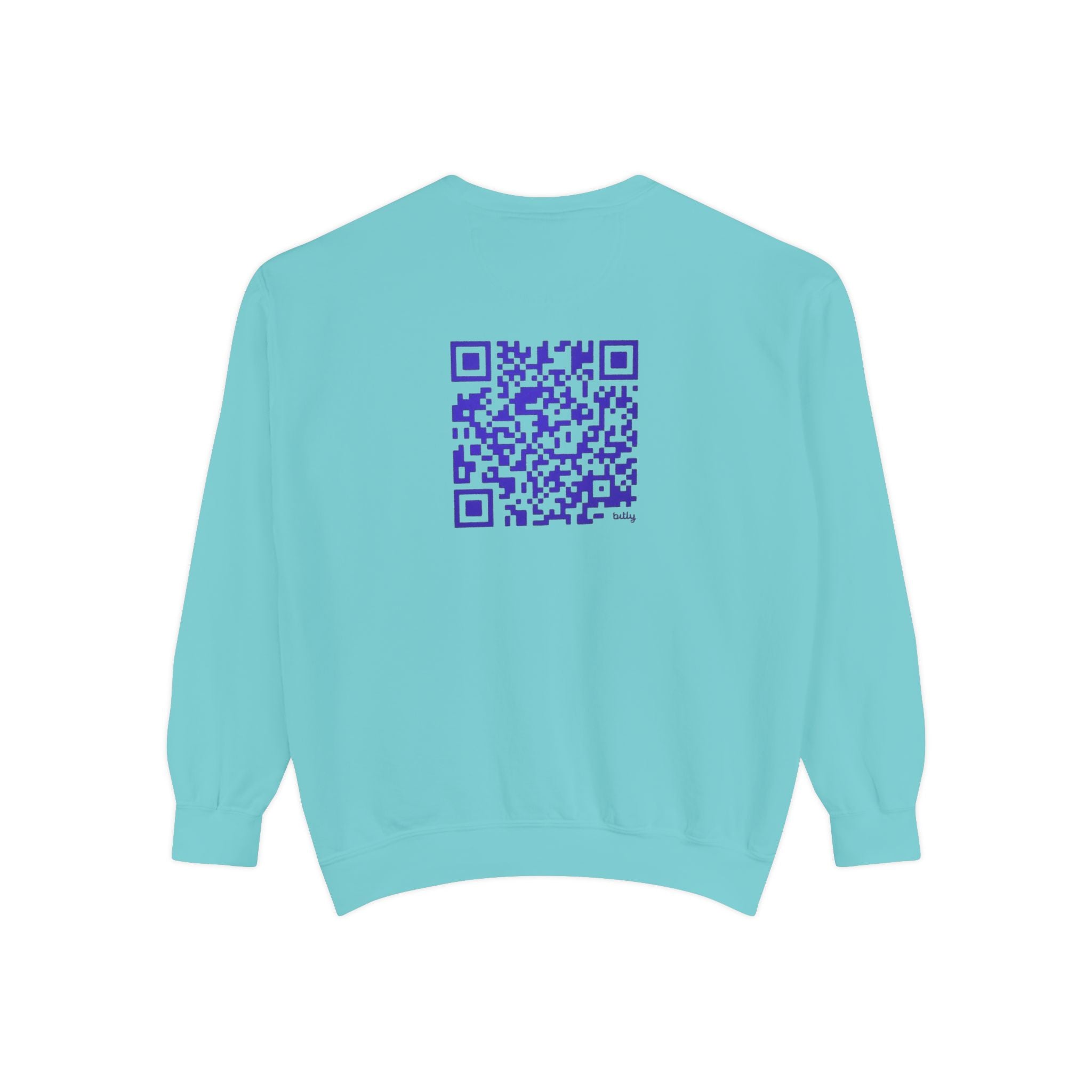 Unisex Garment-Sweatshirt - "Divine Grace" Design with QR Code - Perfect for Casual Wear and Spiritual Gatherings