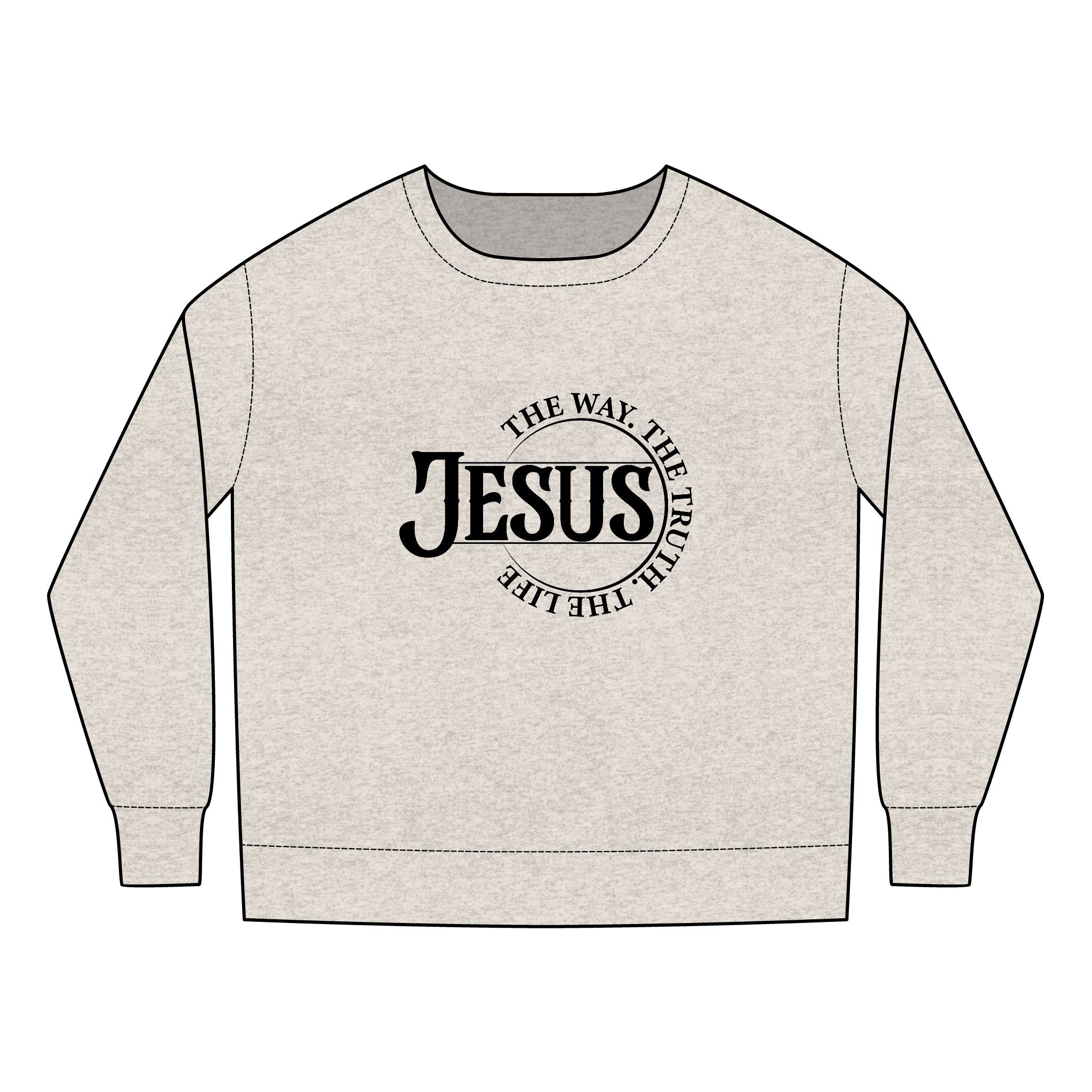 Jesus is the way Toddler Sweatshirt- Unisex