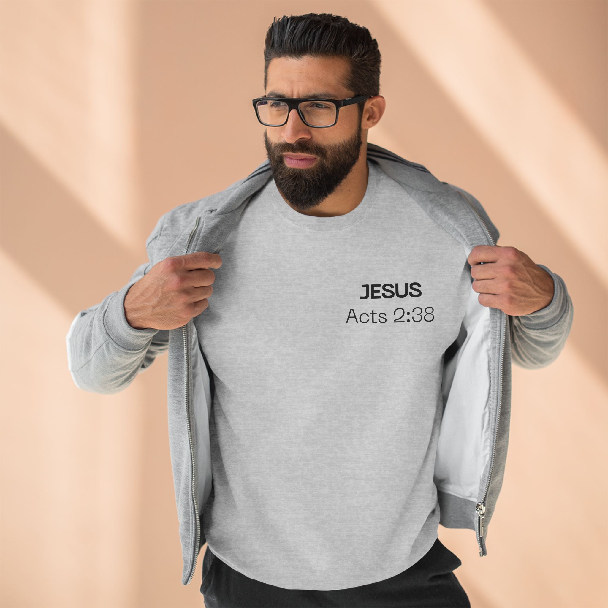 Jesus answers prayers Crewneck Sweatshirt