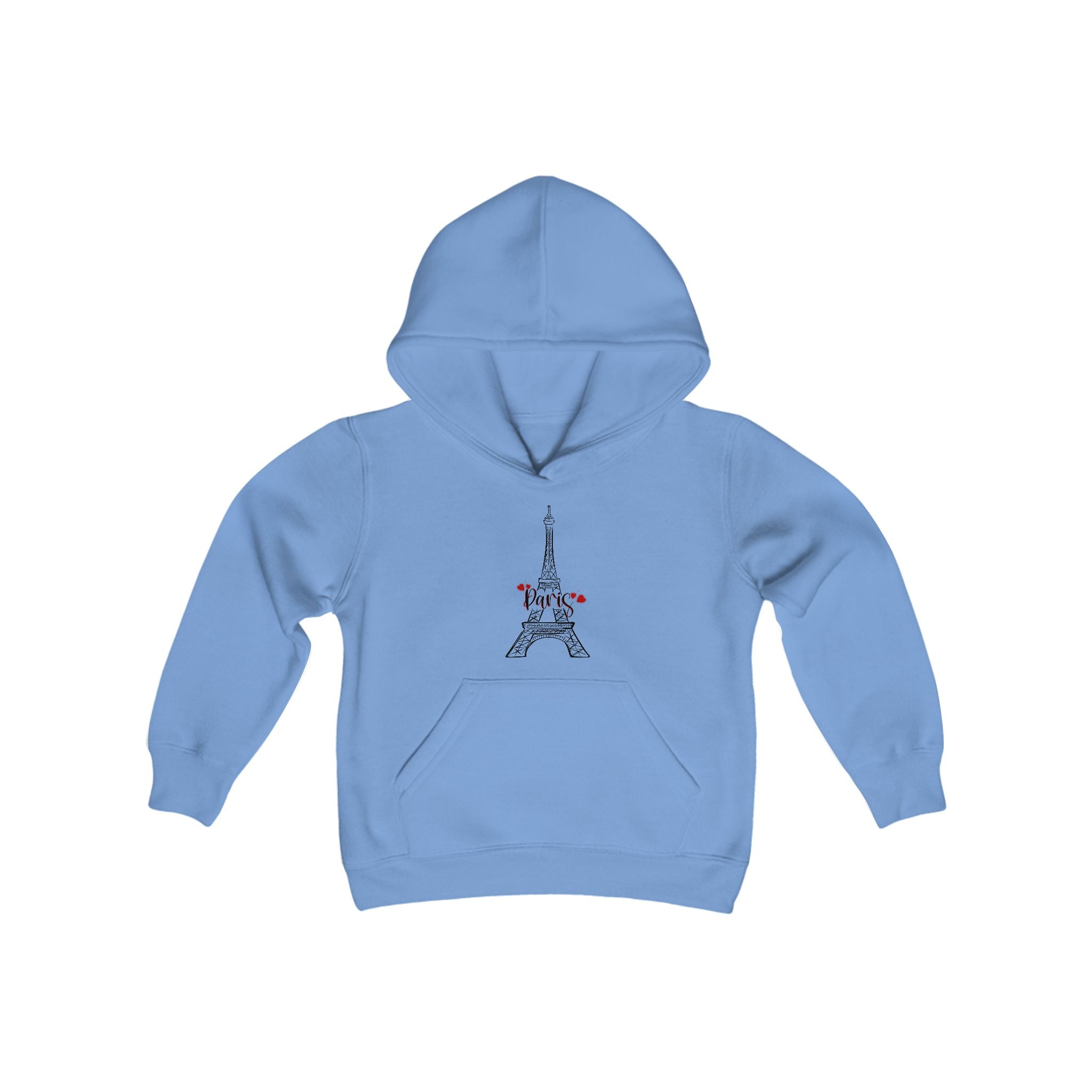 Paris Heavy Blend Hooded Youth Sweatshirt