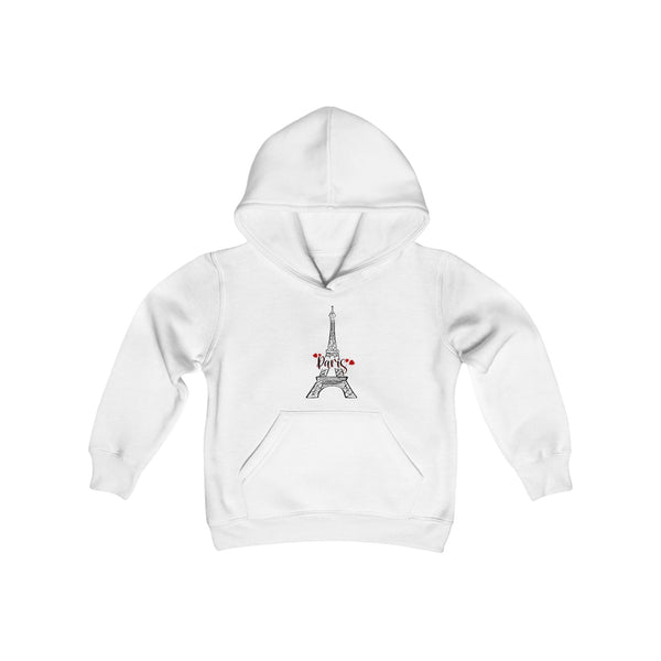 Paris Heavy Blend Hooded Youth Sweatshirt