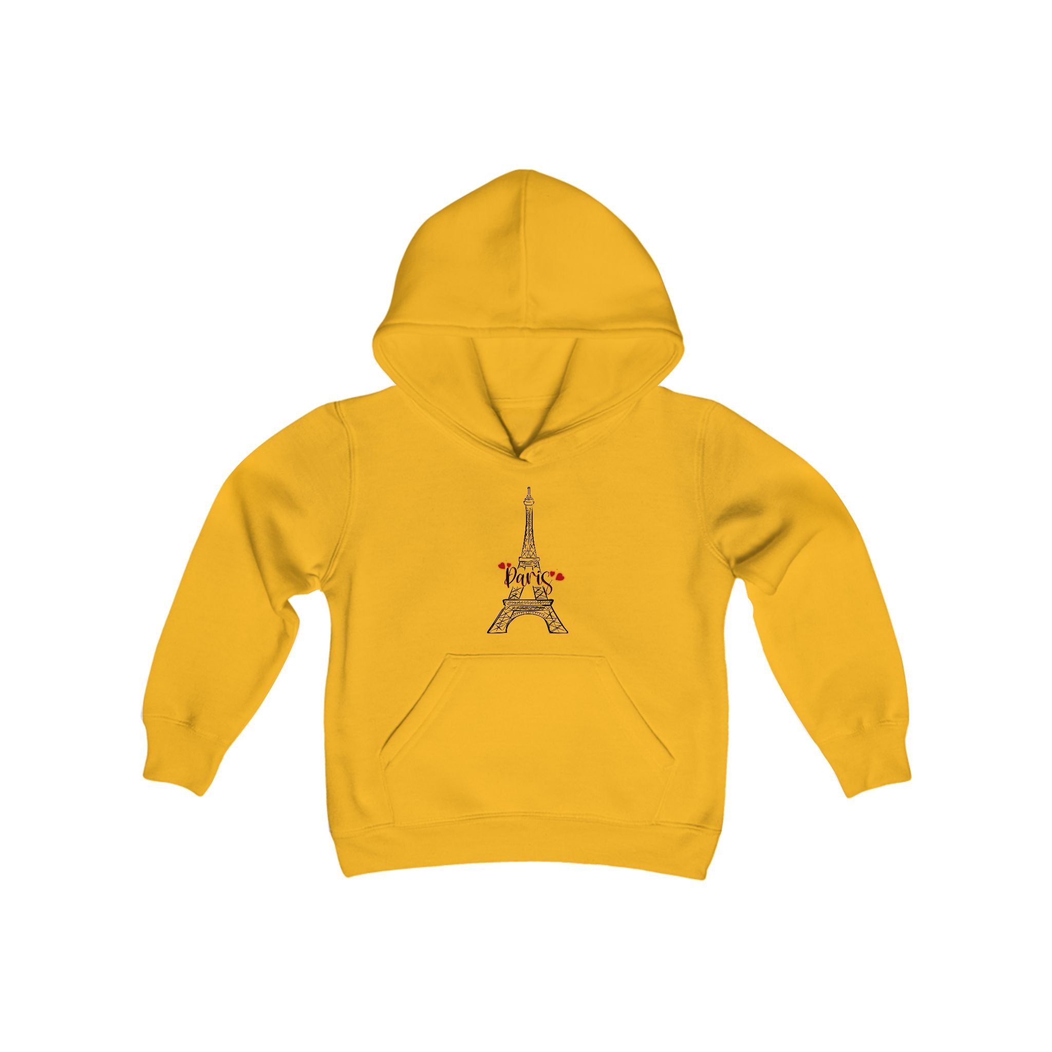 Paris Heavy Blend Hooded Youth Sweatshirt