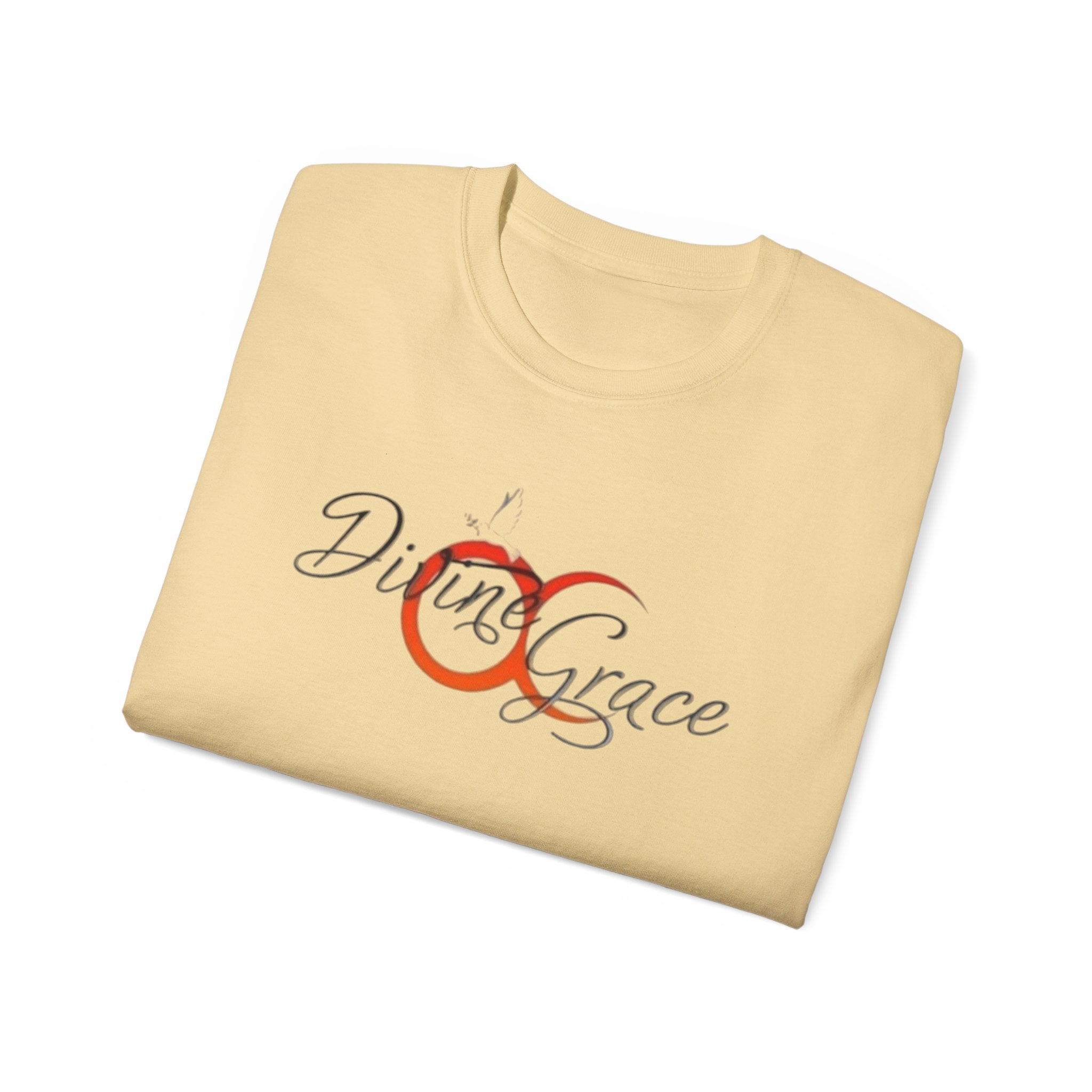 Divine Grace Unisex Ultra Cotton Tee - Inspirational Quote Tee with QR Code