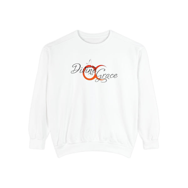 Unisex Garment-Sweatshirt - "Divine Grace" Design with QR Code - Perfect for Casual Wear and Spiritual Gatherings