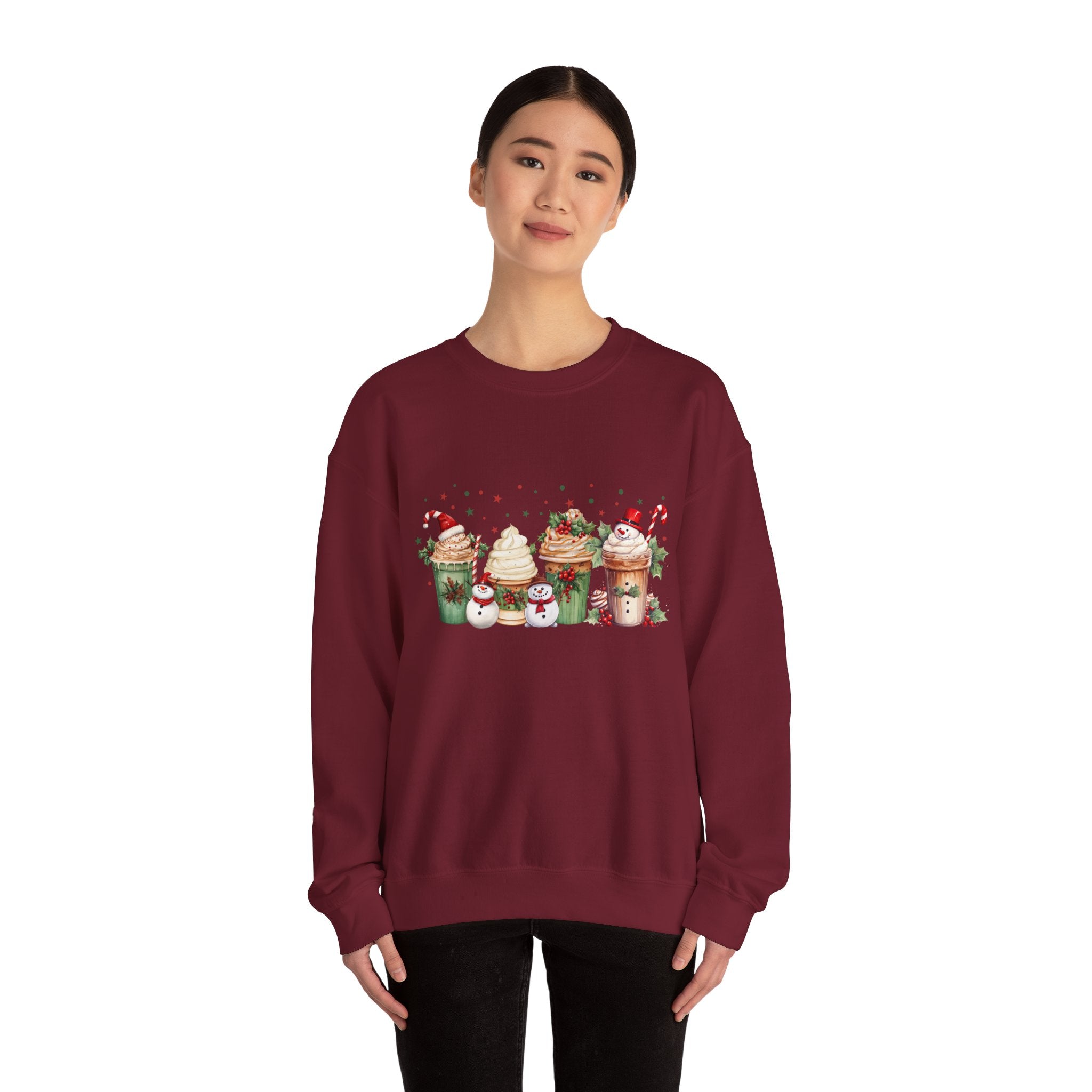 Snowman Coffee crewneck Sweatshirt Unisex