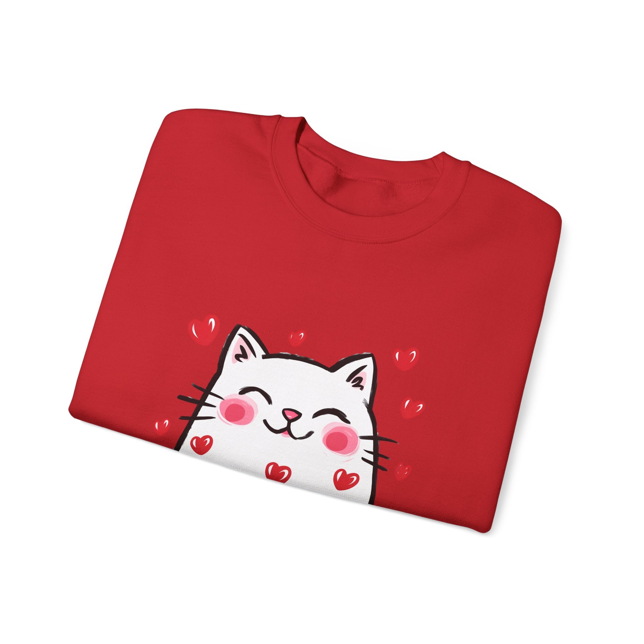 Cats Hearts Sweatshirt Unisex