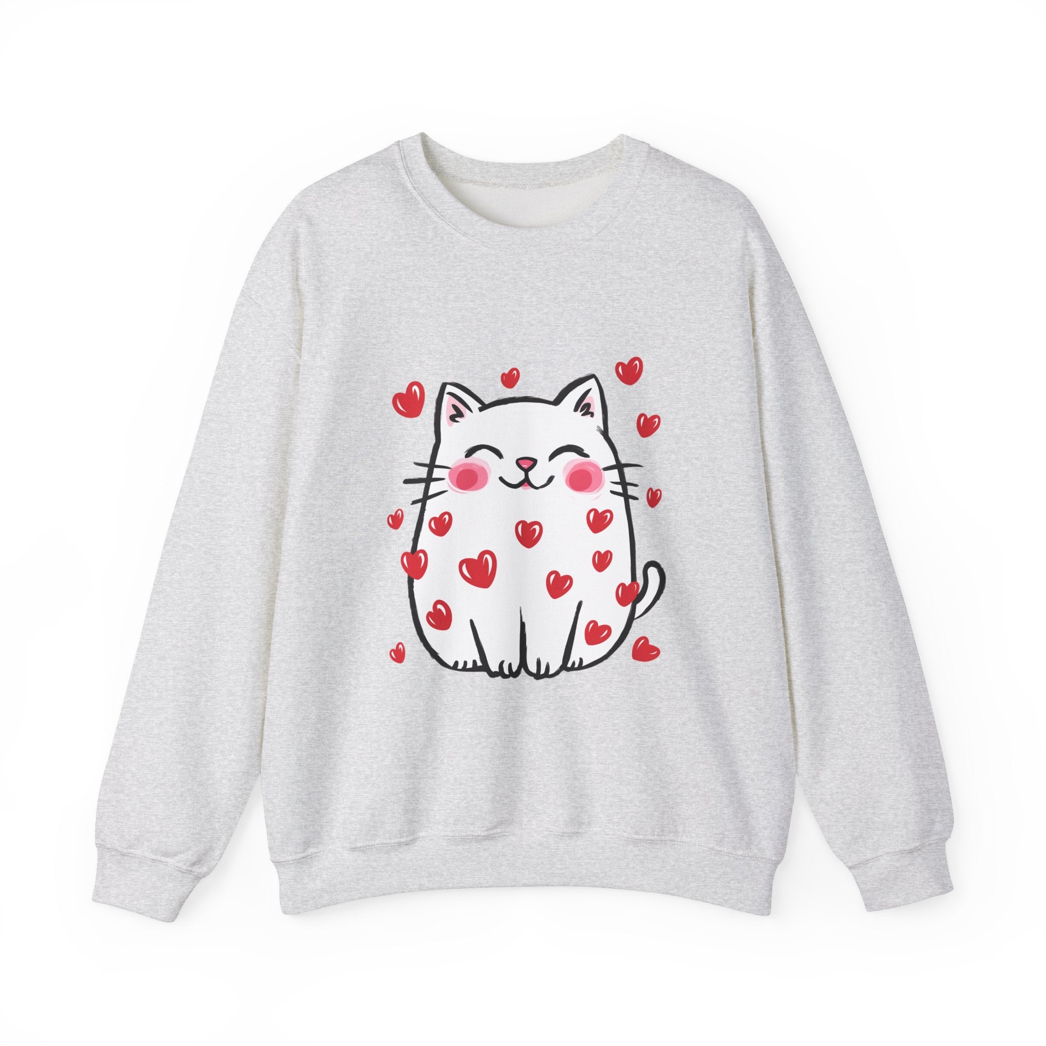 Cats Hearts Sweatshirt Unisex