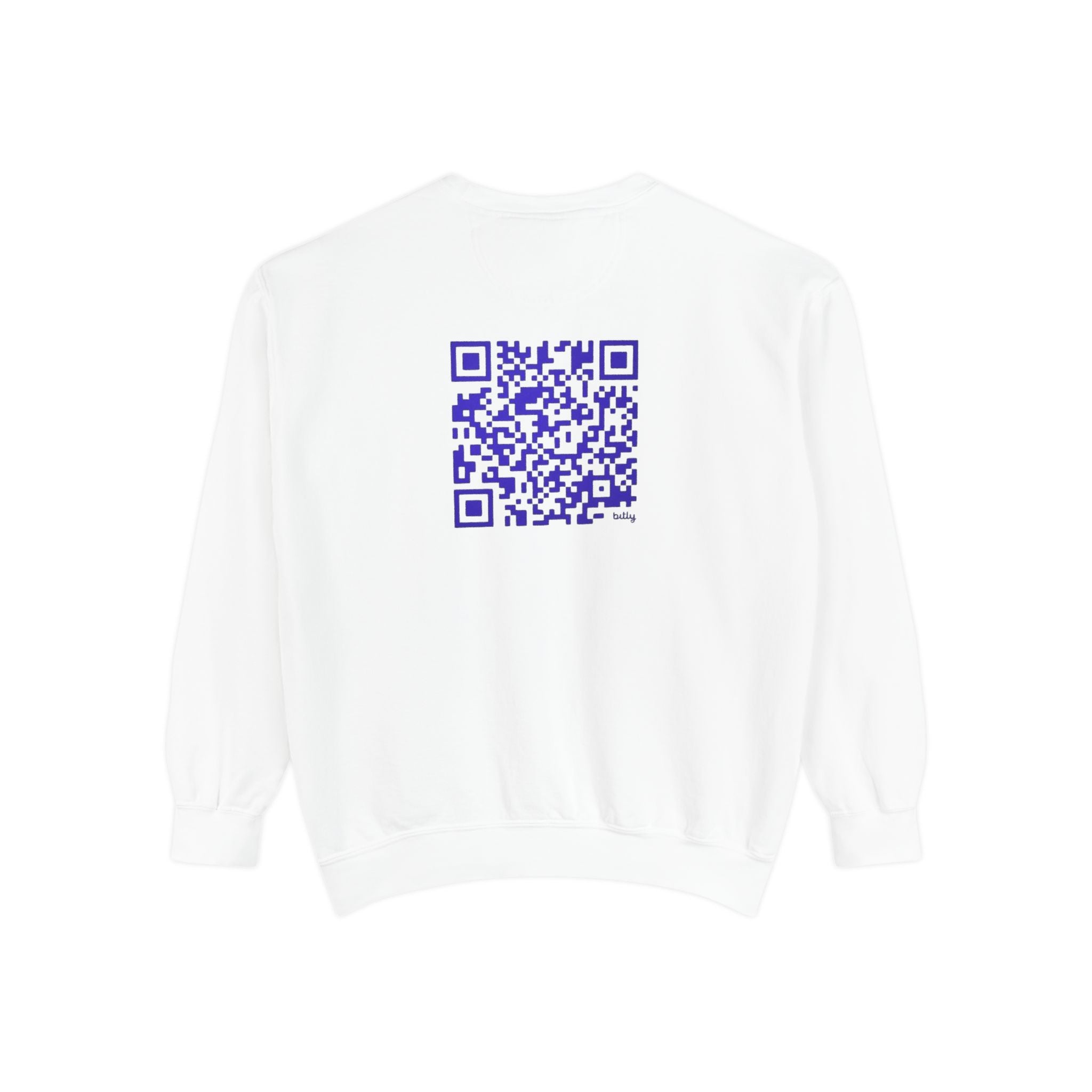 Unisex Garment-Sweatshirt - "Divine Grace" Design with QR Code - Perfect for Casual Wear and Spiritual Gatherings