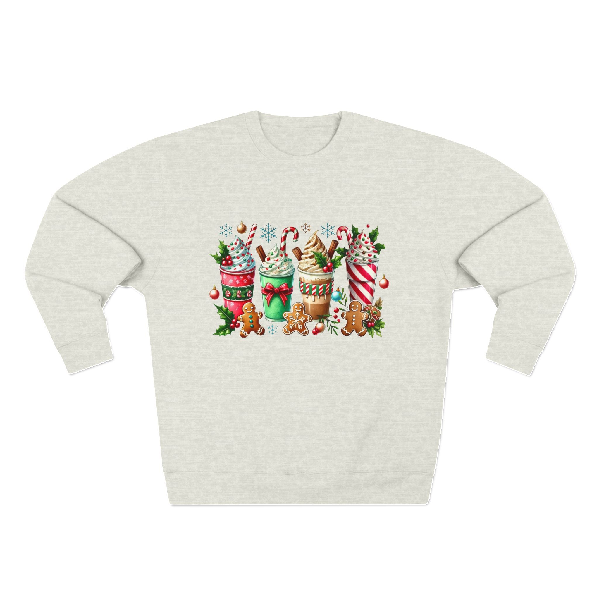 Coffee and Gingerbread Crewneck Sweatshirt- Unisex